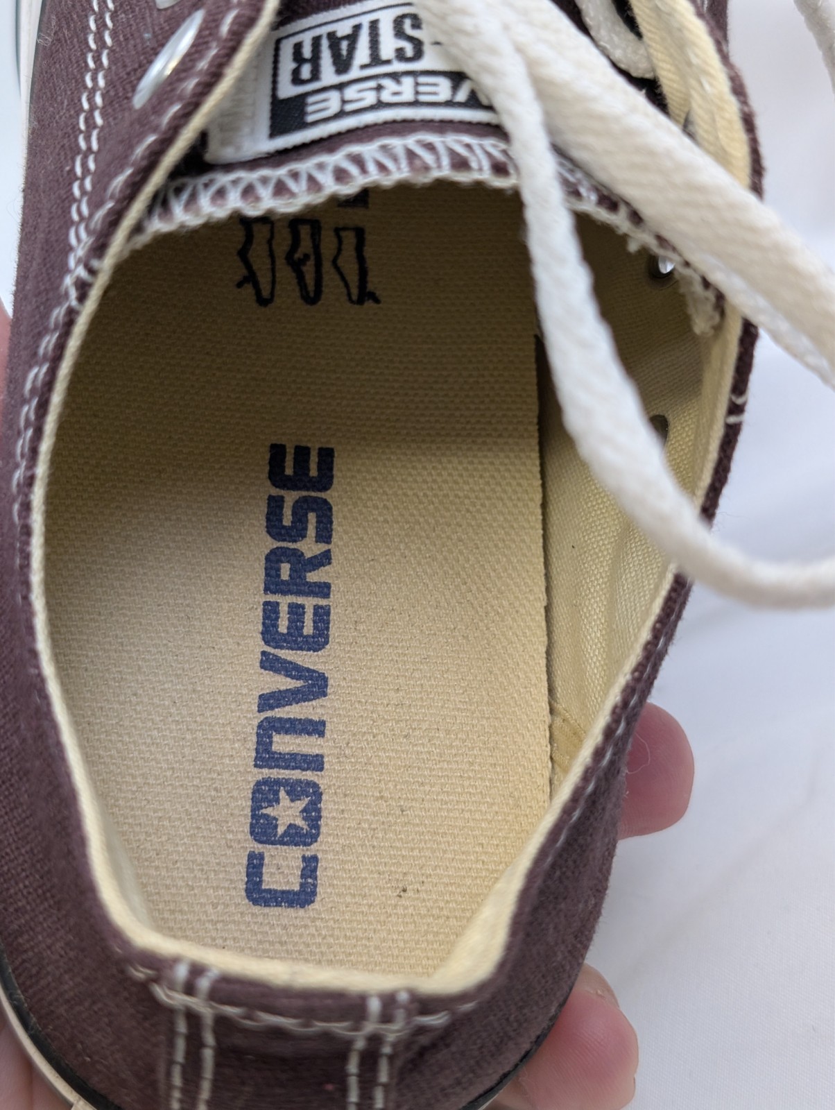 Converse All Star Low Top Canvas Sneakers Brown Unisex Mens 5 Womens 7 Used