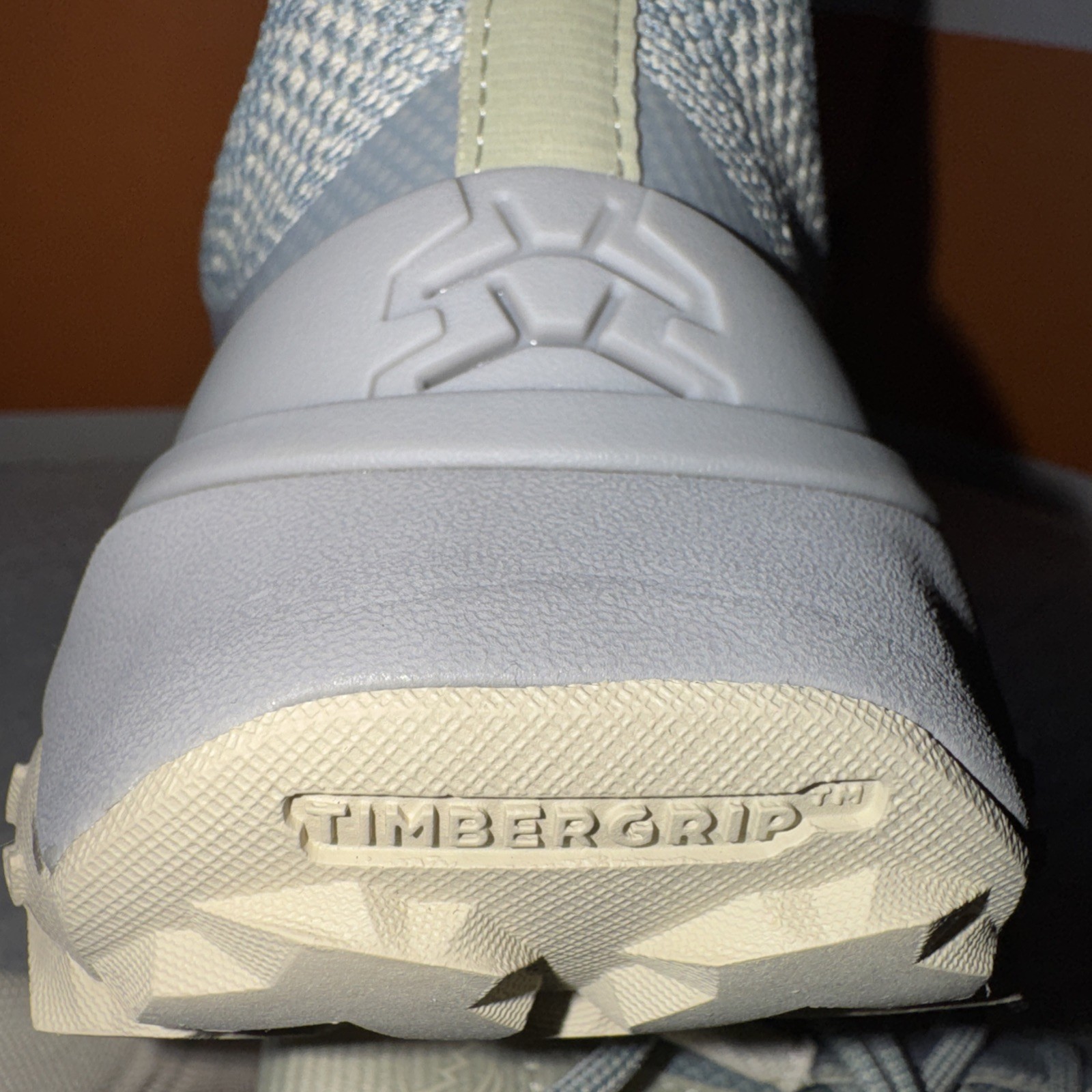 W Timberland Motion Access Low Lace Up Sneakers Light Blue Knit Size 8.5