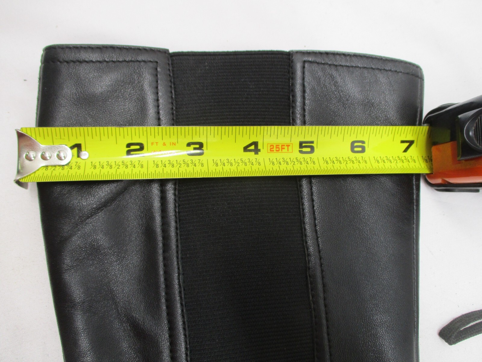 JATAREA Black Leather Knee High Riding Boots Womens Size 7.5