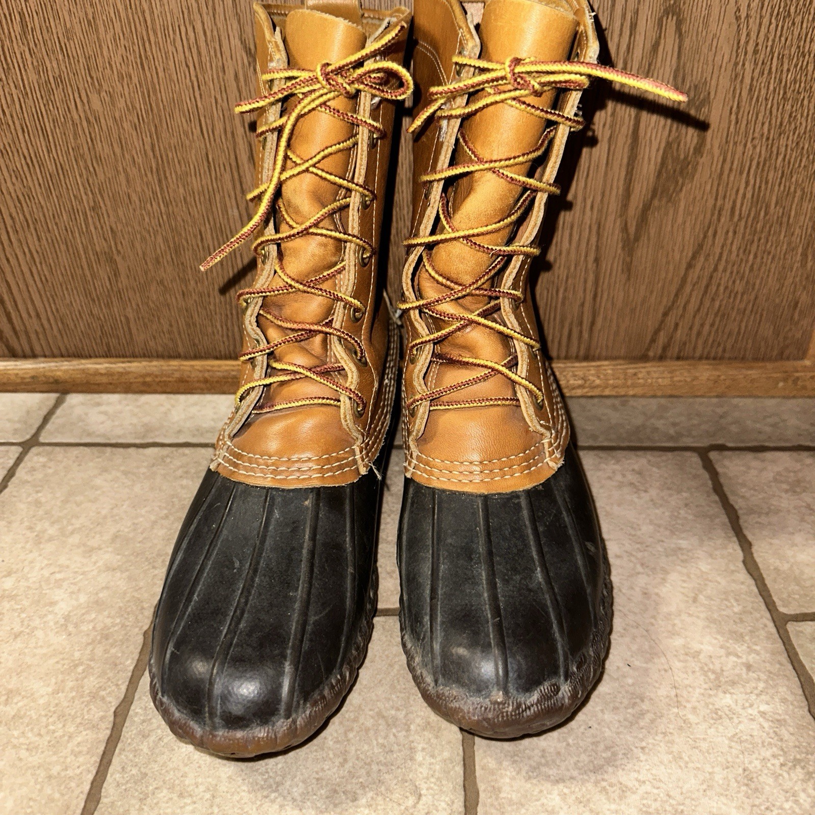 LL Bean Vtg Maine Hunting Boots Womens Size 8 Duck USA Made Snow Rain