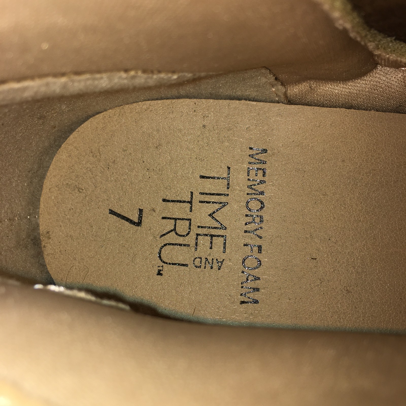 Time And Tru Ankle Boots Womens 7 Side Zip Casual Low Heels Round Toe Brown