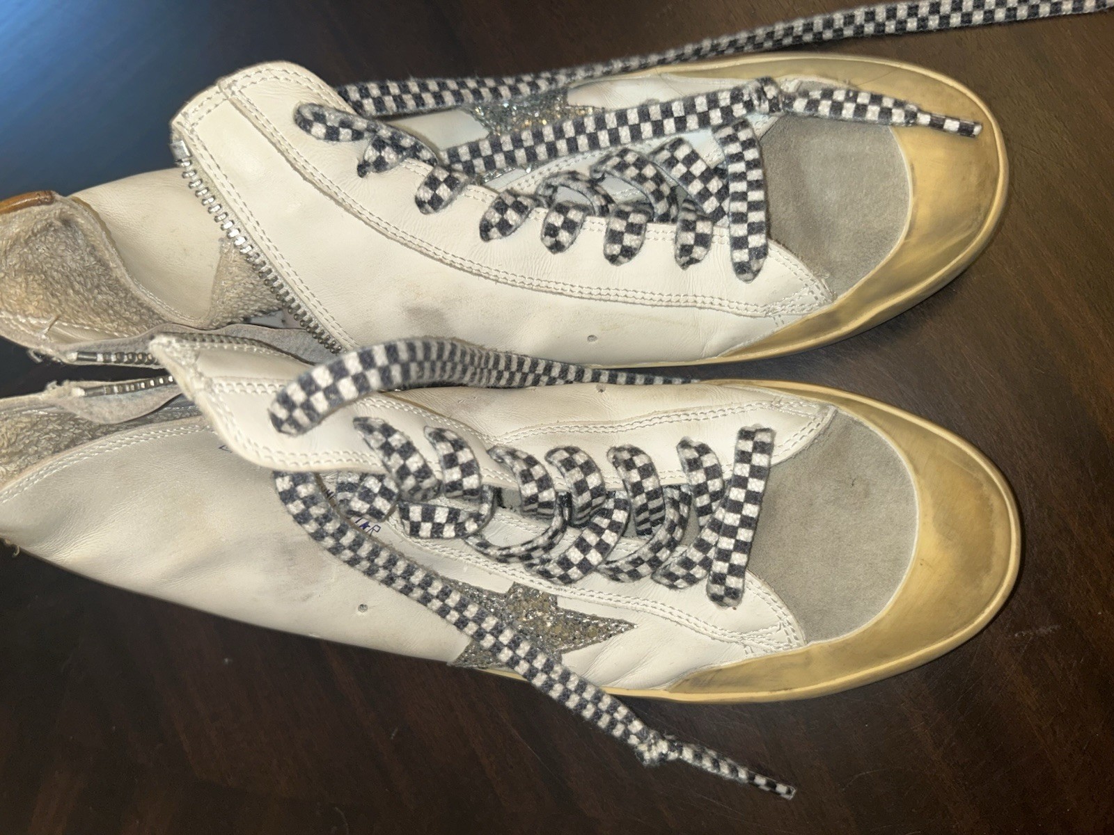 Golden Goose Francy Sneakers Size 38 White and Silver