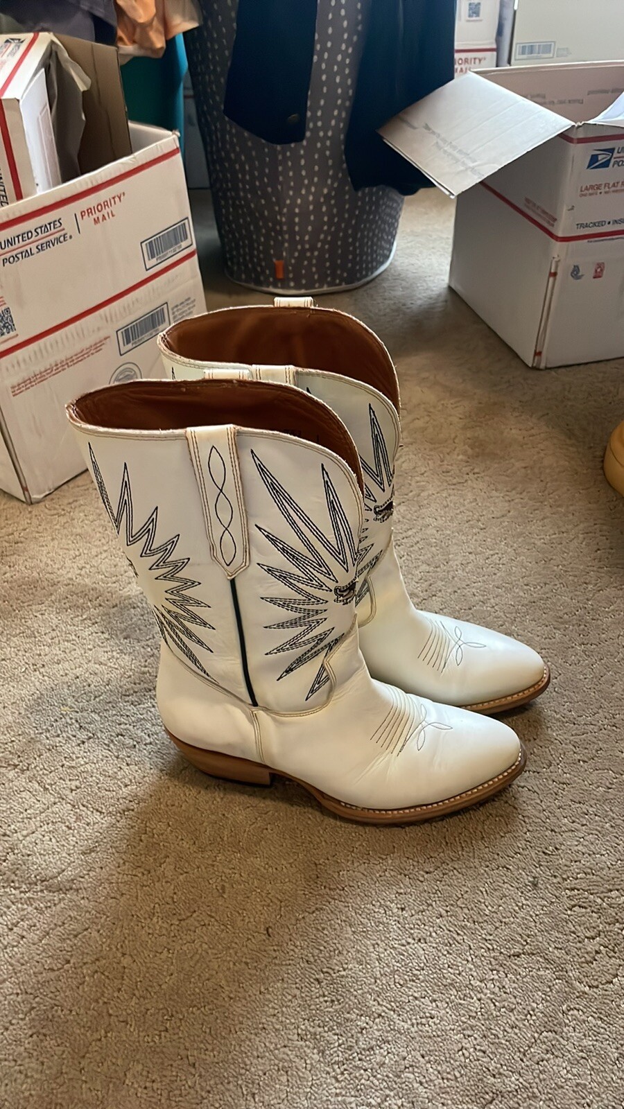 mezcalero boots Mezcal White Cowboy Boots Size 8.5