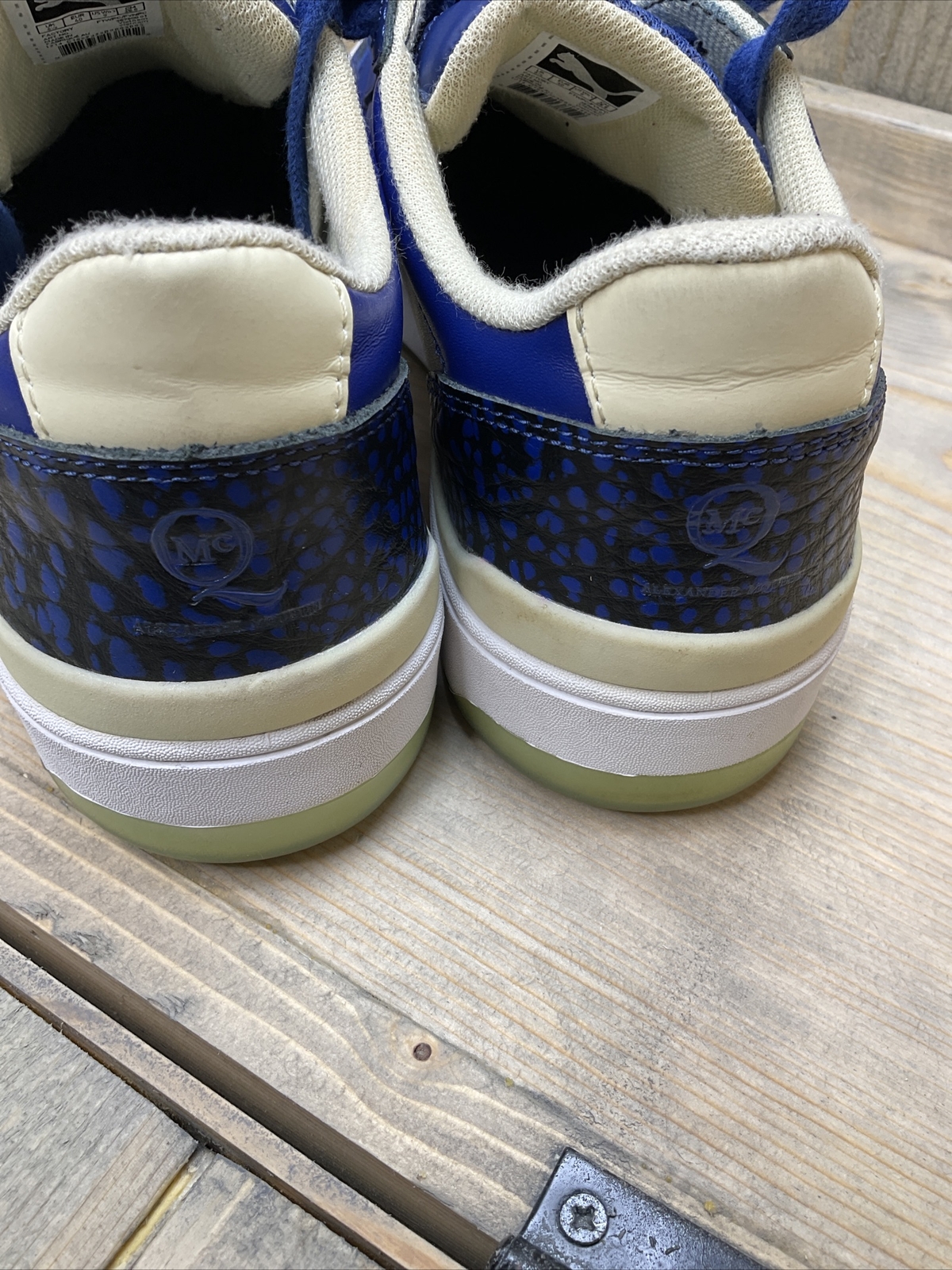 Puma x Alexander McQueen Sneakers Women’s US 9 eu40 Cobalt Blue Leather rare