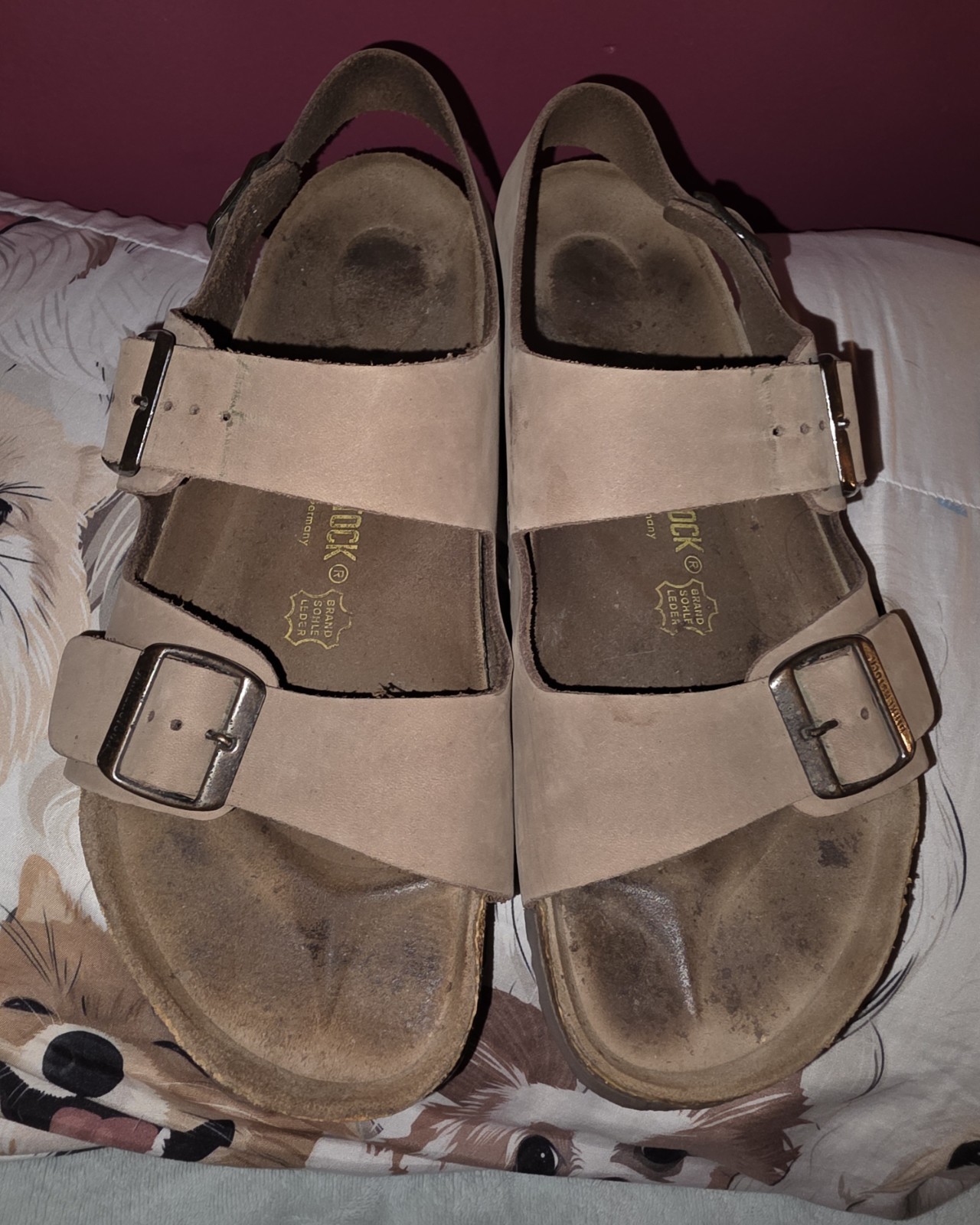 Birkenstock Arizona Mocha Birkibuc Leather Sandals Narrow/Wide Size 43 MENS 10