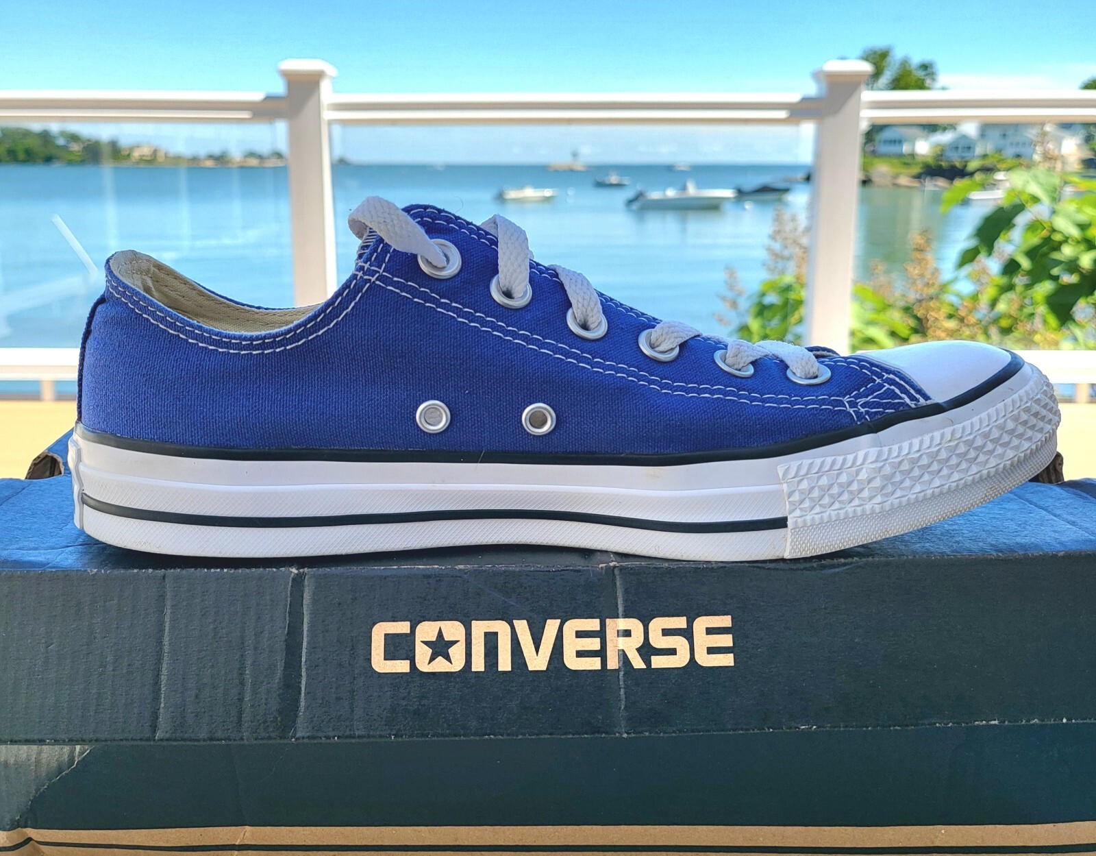 Converse Unisex Adults CTAS OX Sneakers Blue 151177F Low Top Lace Up M7 W9