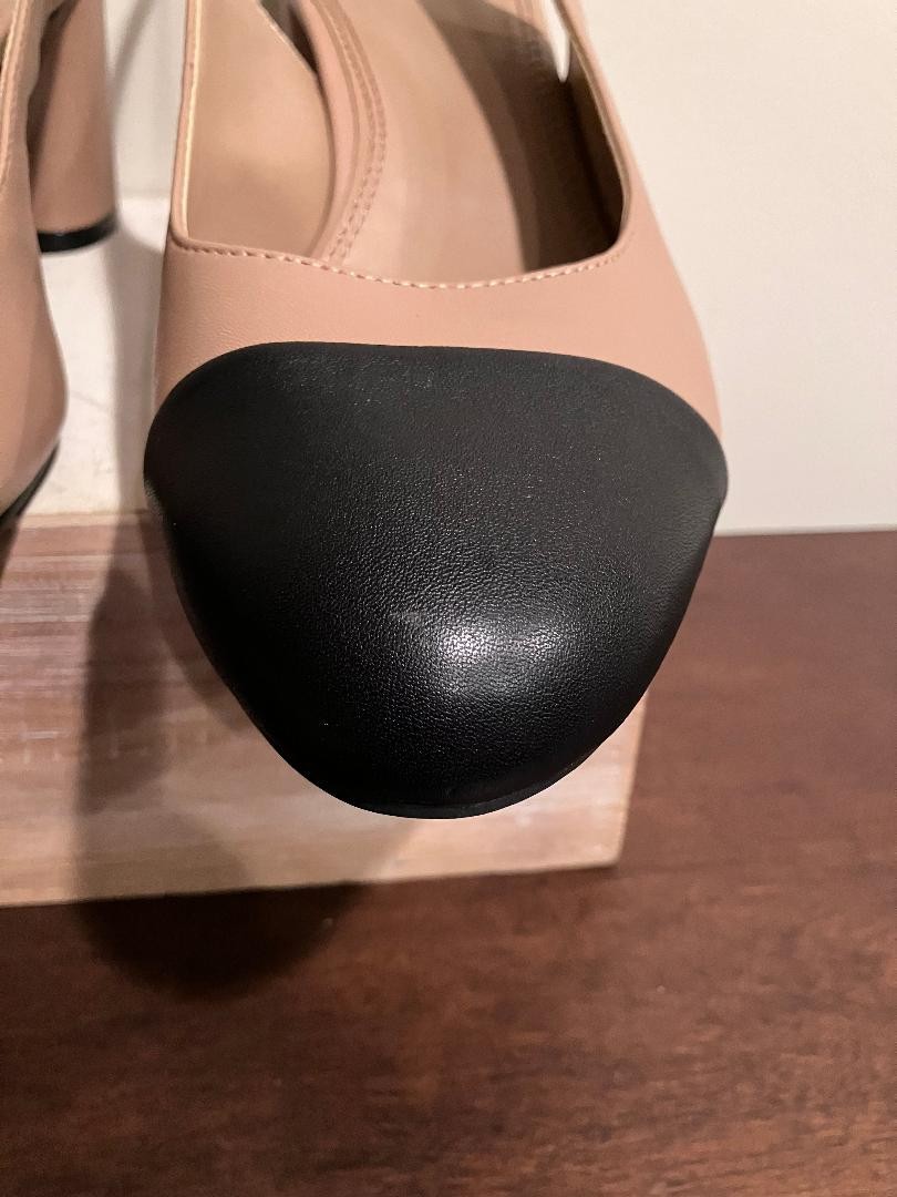 NATURALIZER Women’s Size 10M Sophie Slingback Pumps Taupe Beige Black New!