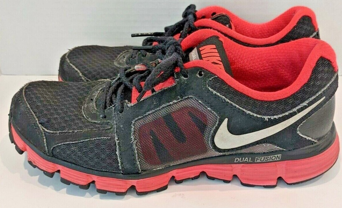 Nike Dual Fusion ST Womens MISMATE Size 6 Black/Pink/Silver