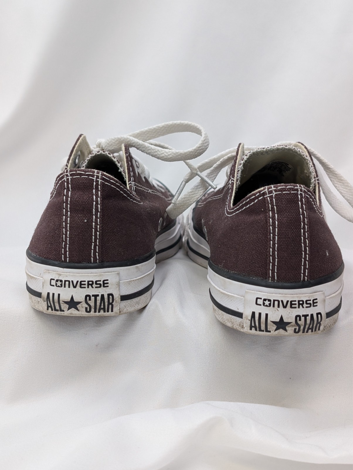 Converse All Star Low Top Canvas Sneakers Brown Unisex Mens 5 Womens 7 Used