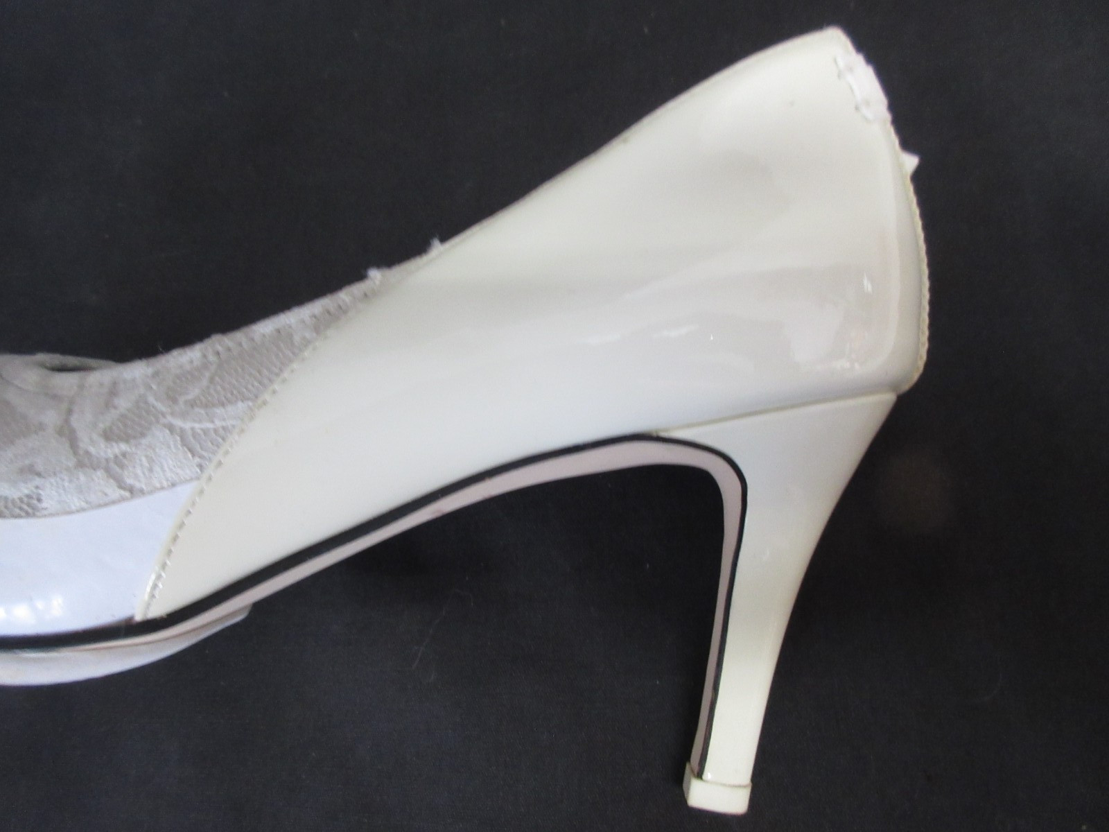 Cole Hann RODARTE Lace Fabric & Leather 3.25″ Tall Pointed Heels, Size 9B, VGC