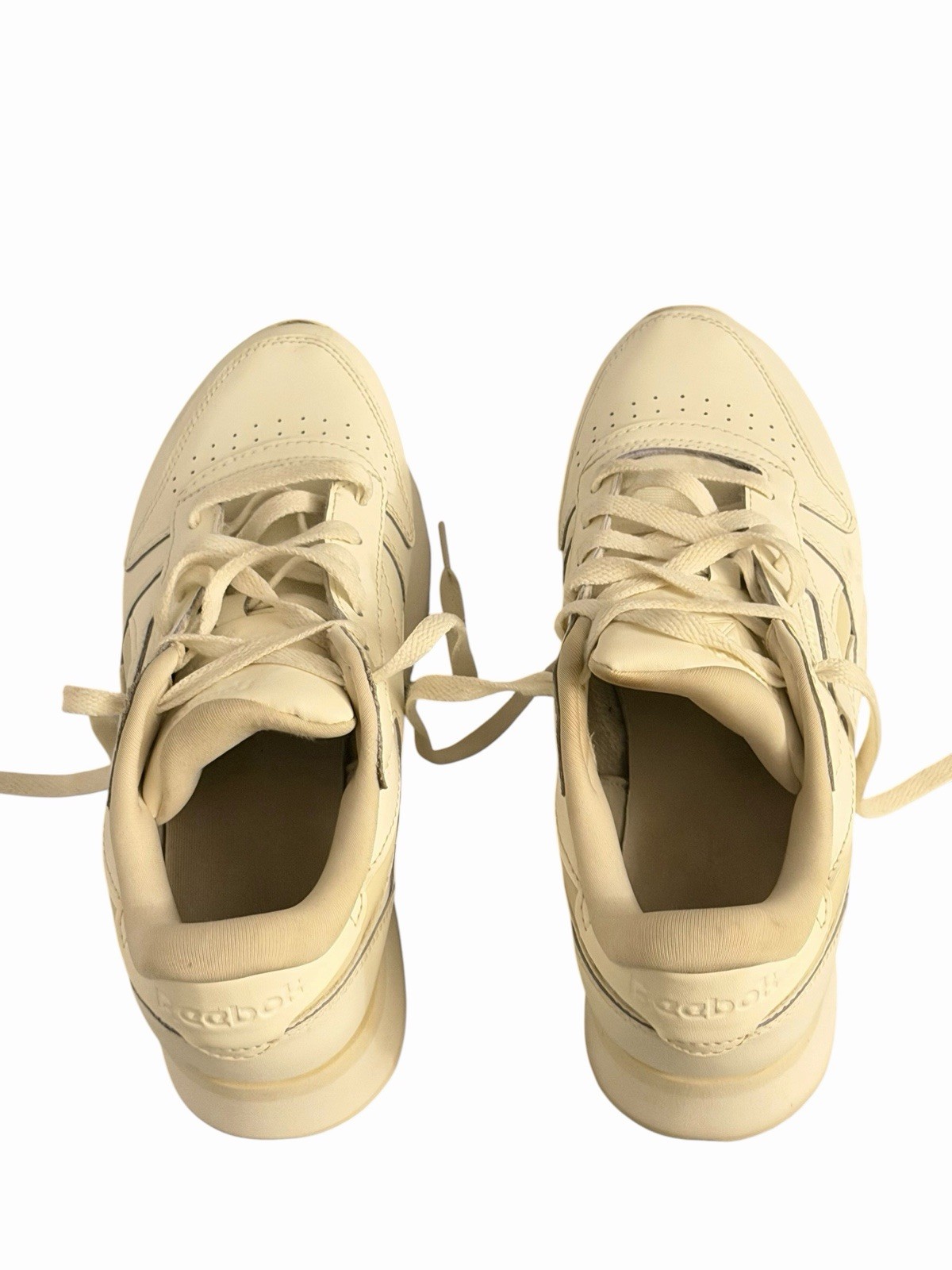 Reebok Classic Triple Lift Womens Shoes Sz 9 Chalk Alabaster Platform Sneakers