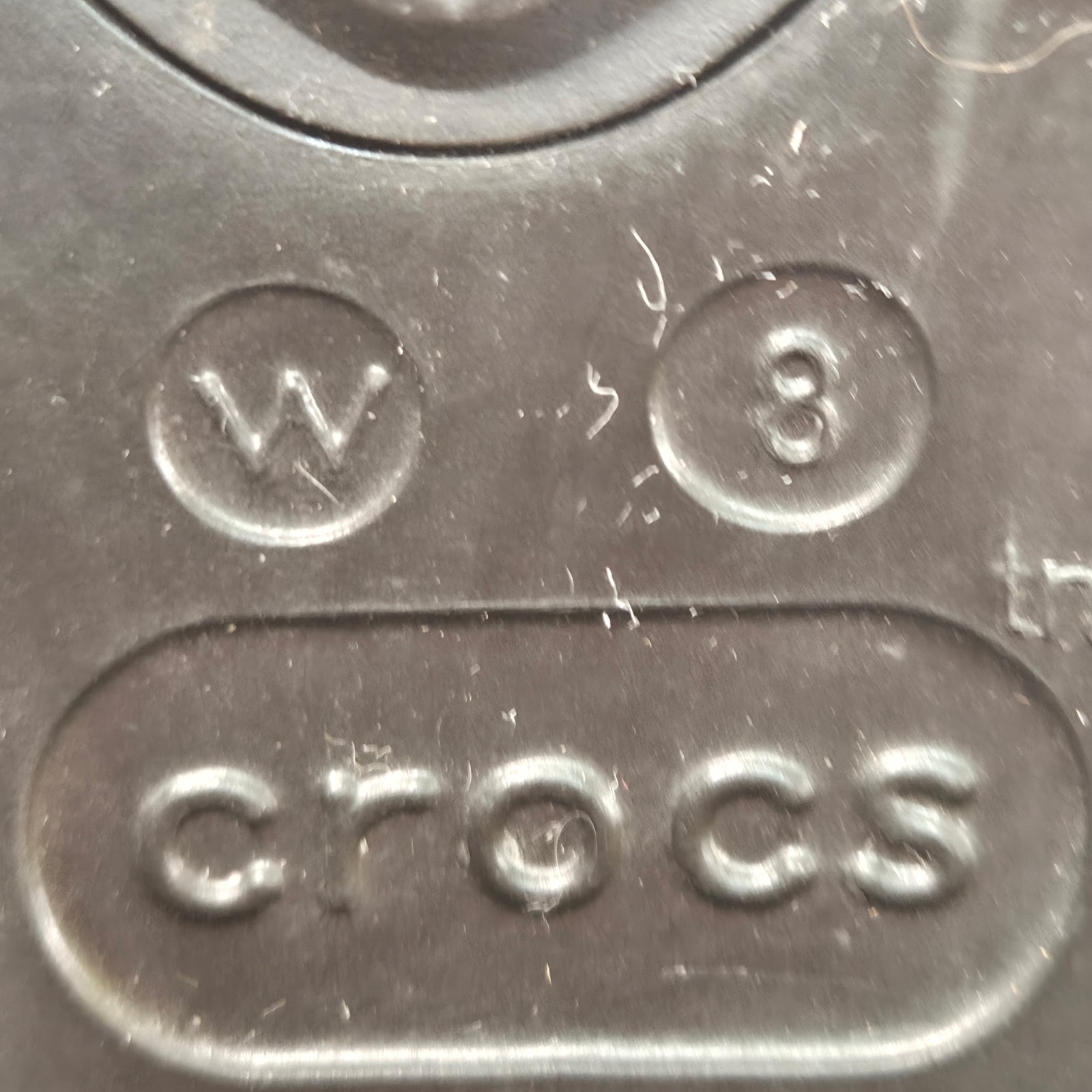 Crocs Tall Rain Boots Jaunt Black With White Trim Womens Size 8