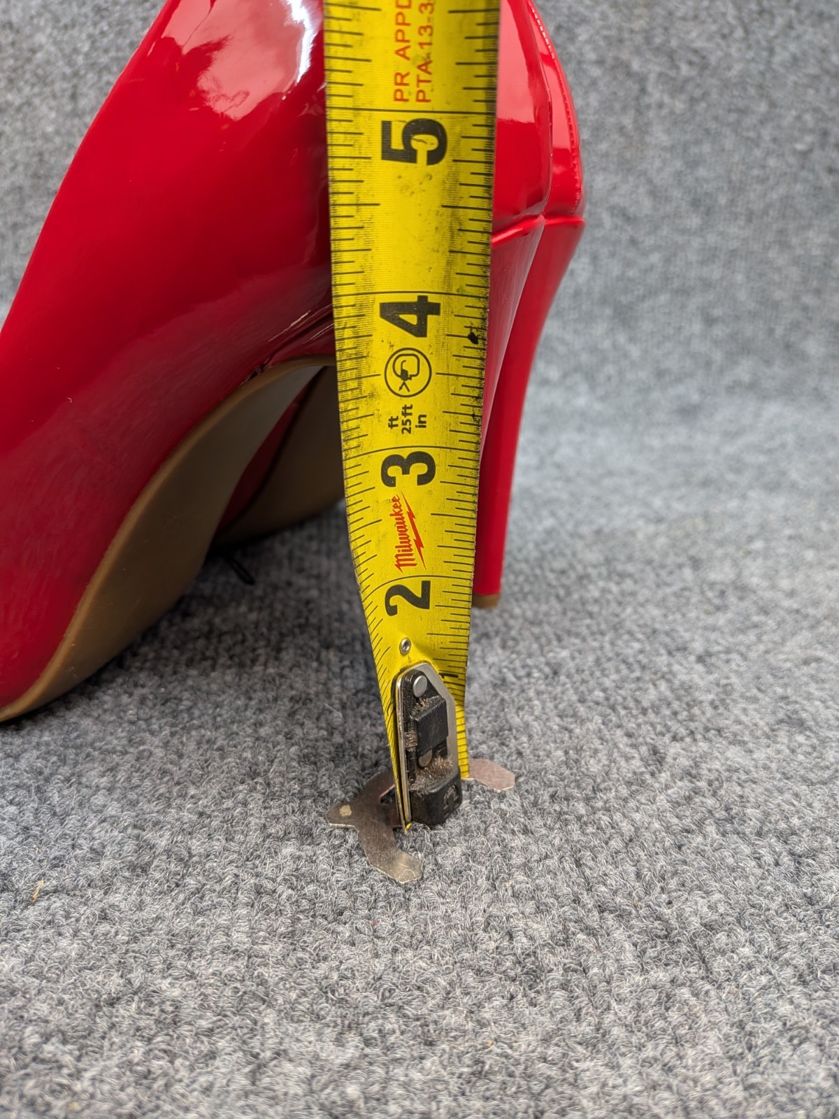 Torrid Red (Patent Leather) Look Stiletto Heels Pumps Womens 9.5WW Wide Pointed