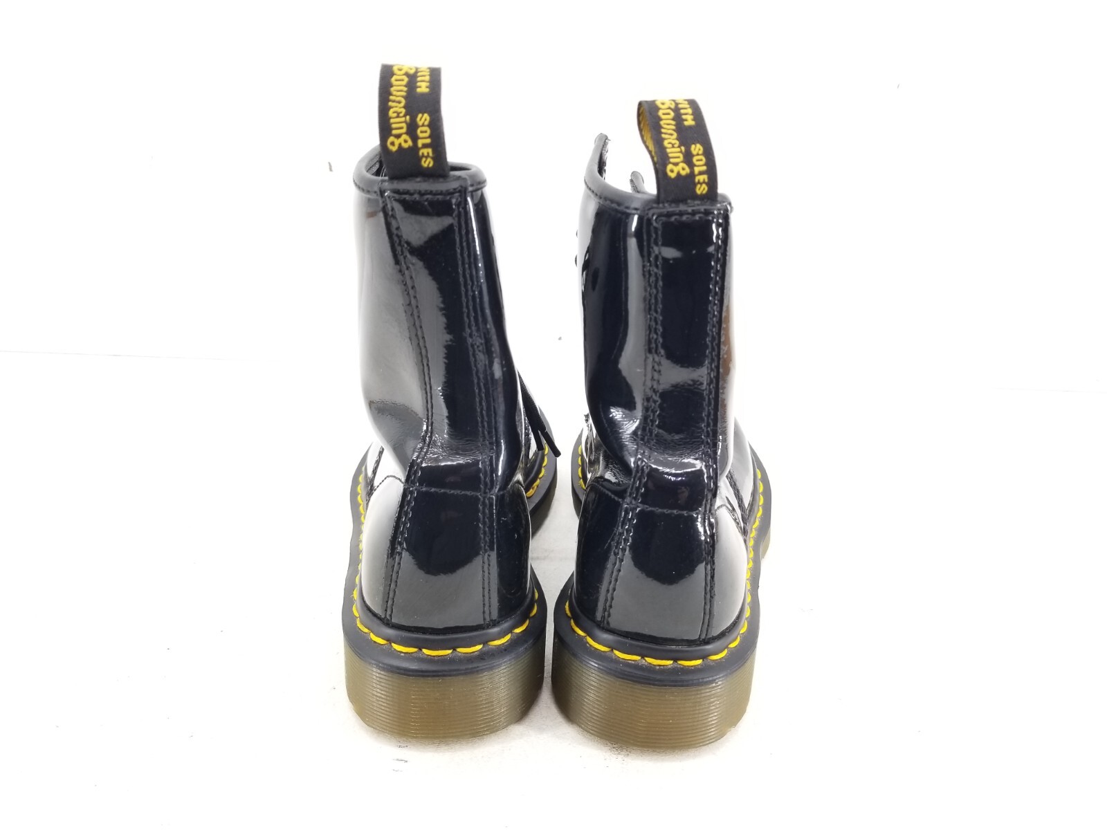 Dr. Doc Martens Womens Size 7 Black Patent Leather Combat Boots 1460W
