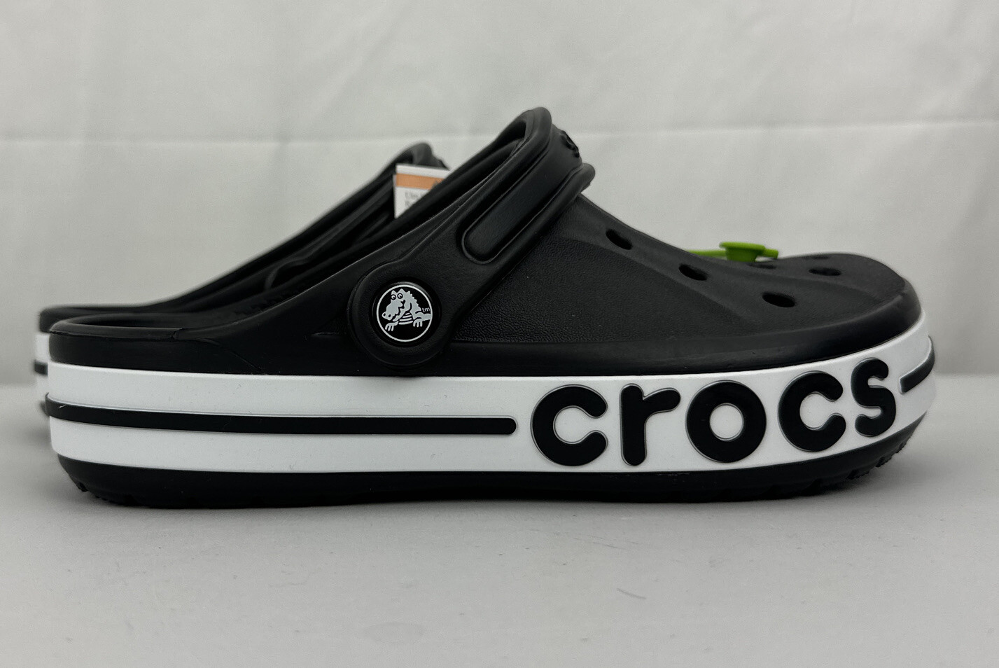 Crocs Bayaband Clog Unisex Women’s US Size 7 Black & White 205089-066 NWT