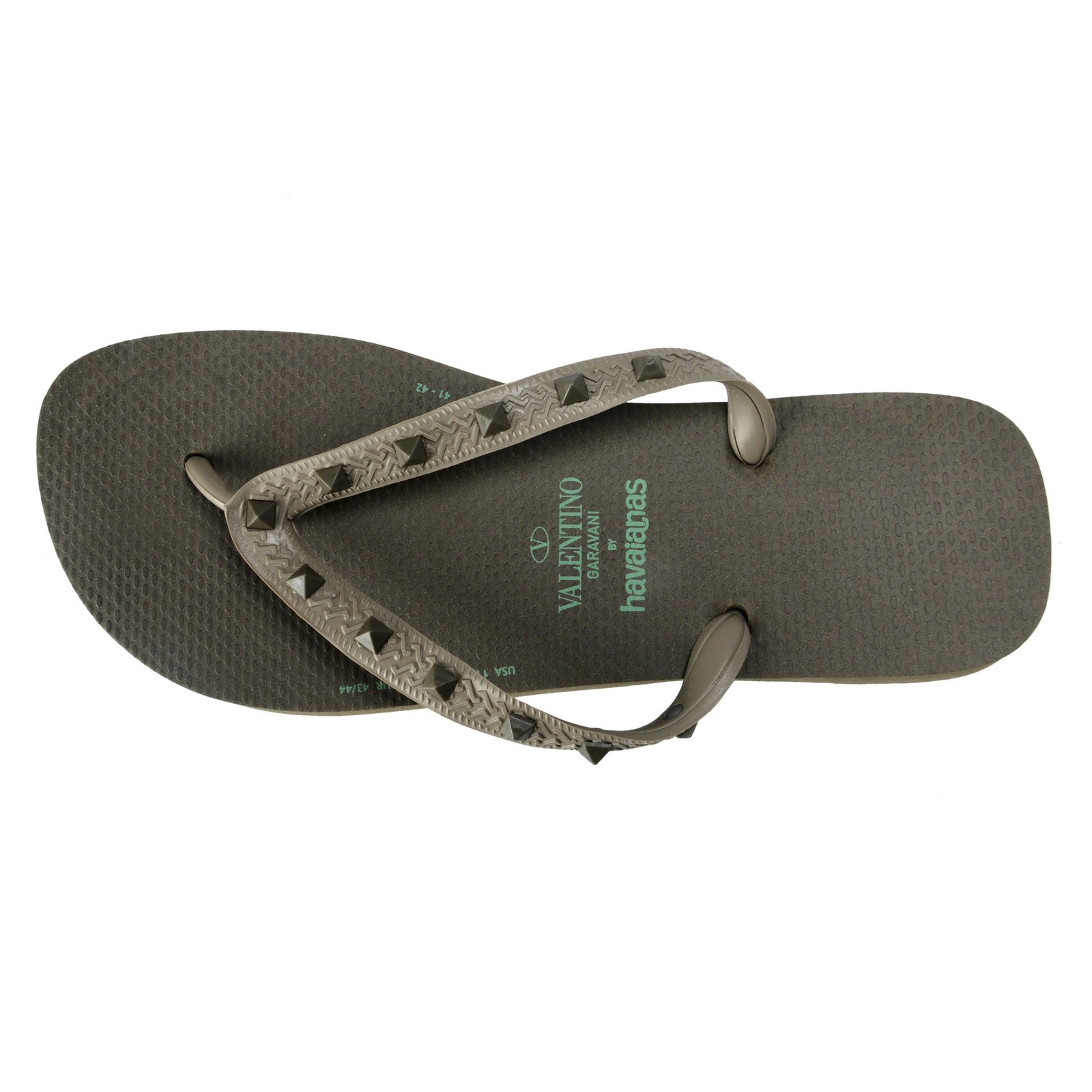 Valentino Garavani ByHavaianas Unisex Rockstud Flip Flops Shoes USA 11/12W/9/10M