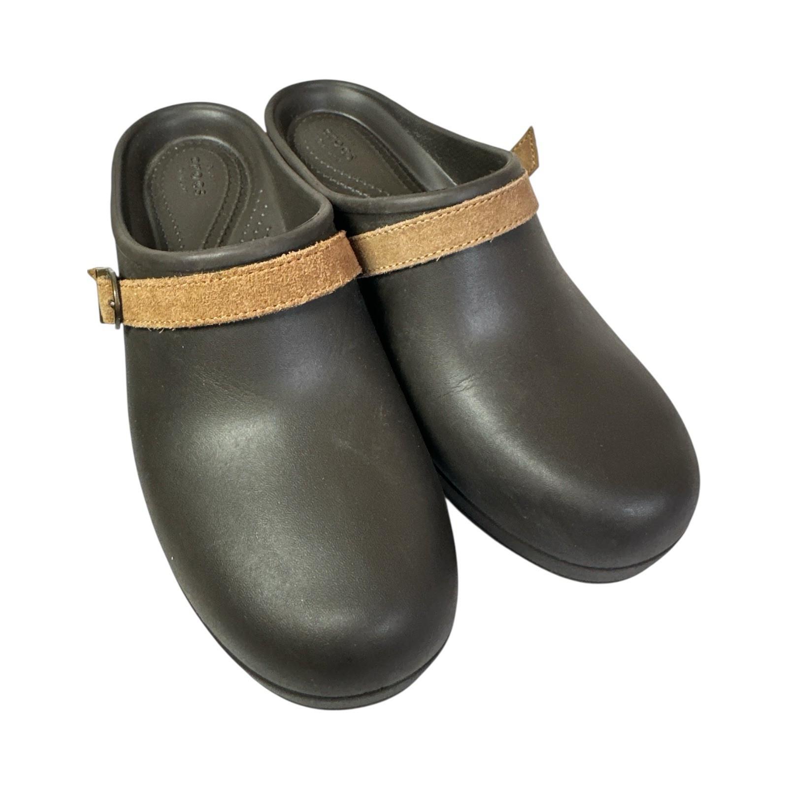Crocs 203631 Sarah Clog Espresso Croslite Standard Fit Shoes Women’s Size 9