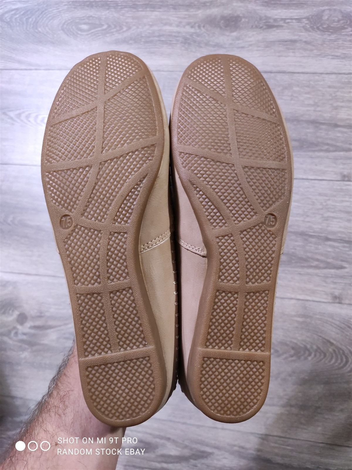 Easy Street Amity Loafers Women’s 7.5W Natural Slip On Comfort Flats New