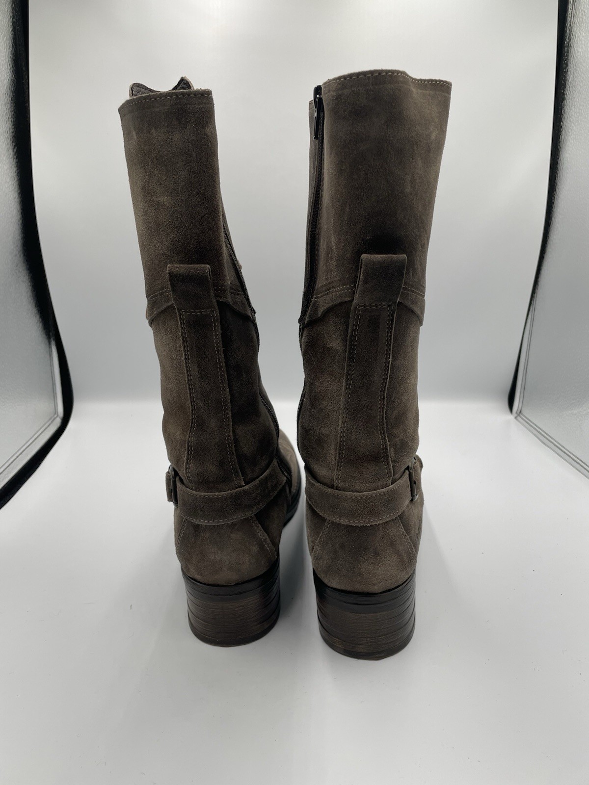 Taos Tall Crave Women’s Brown Leather Combat Boots US 10-10.5 EU 41