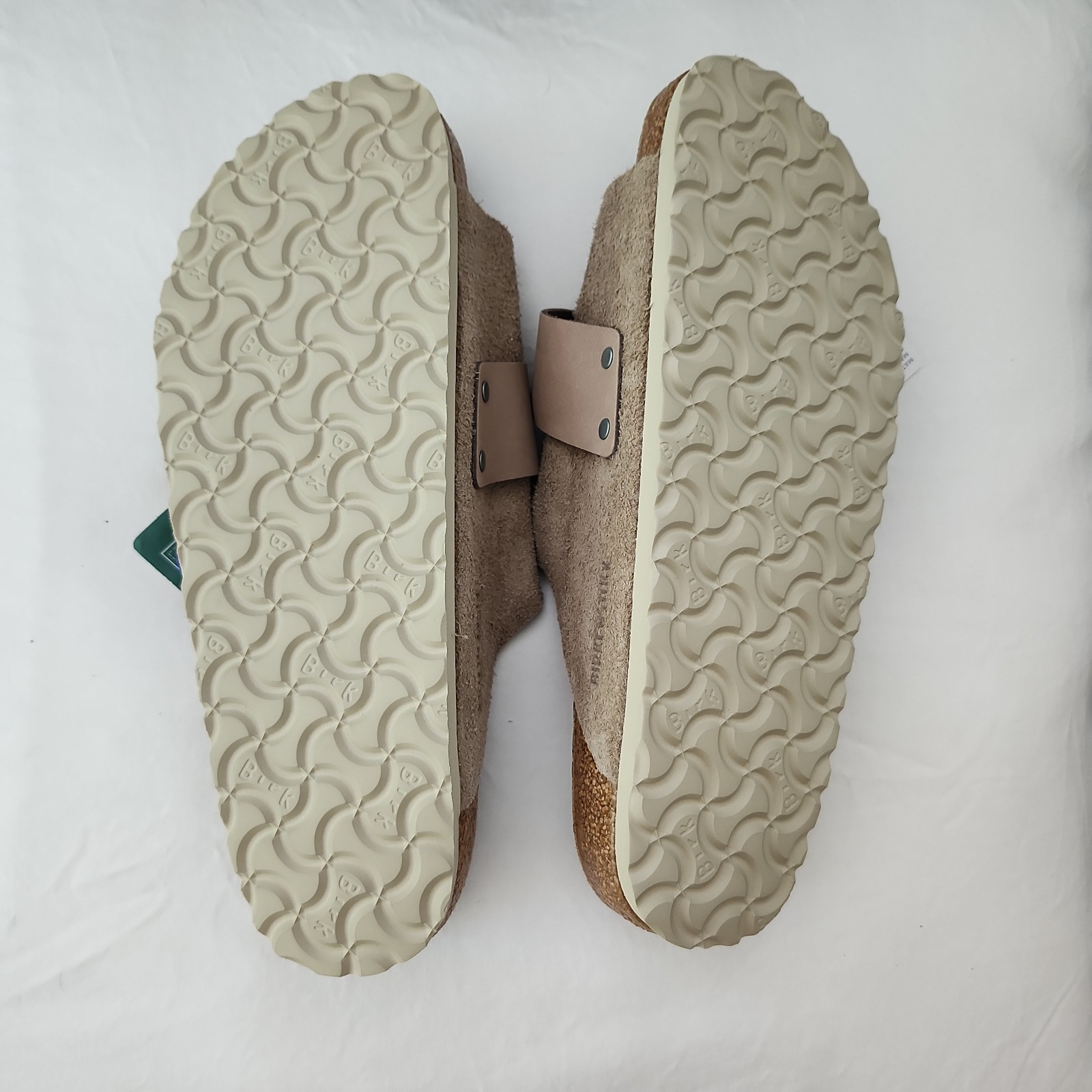 Birkenstock Kyoto Slide Suede Womens Sandal Sz 42 M/11-11.5 US TAUPE NWT