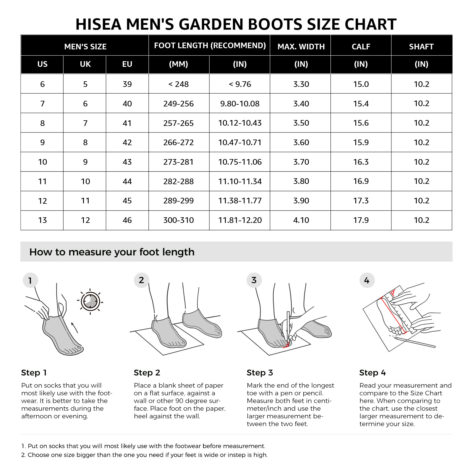 HISEA Women Garden Boots Ankle Neoprene Rubber Muck Mud Chore Working Rain Boots