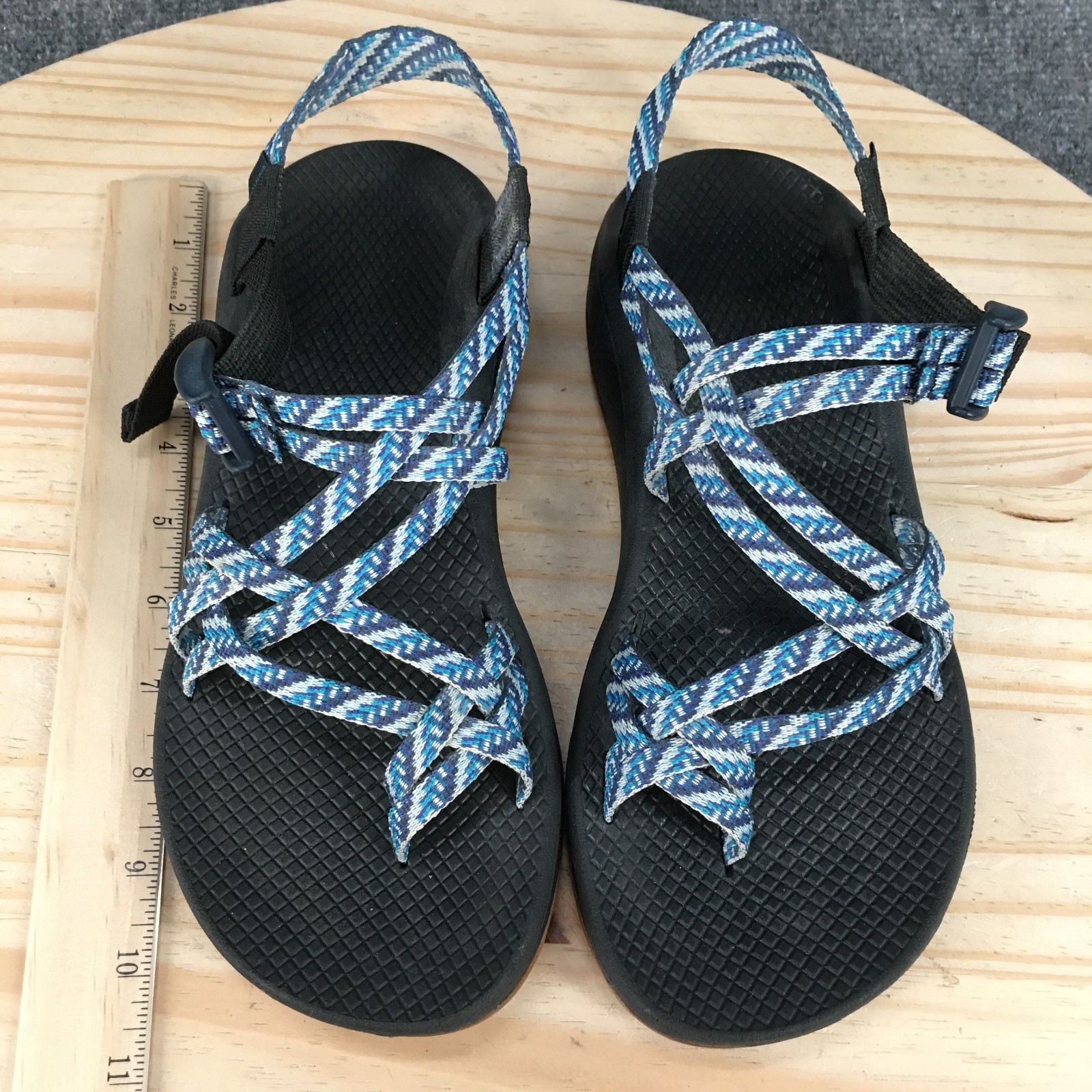 Chaco Sandals Womens 10 Z/Cloud X2 Sporty Adjustable Slingback Blue Black