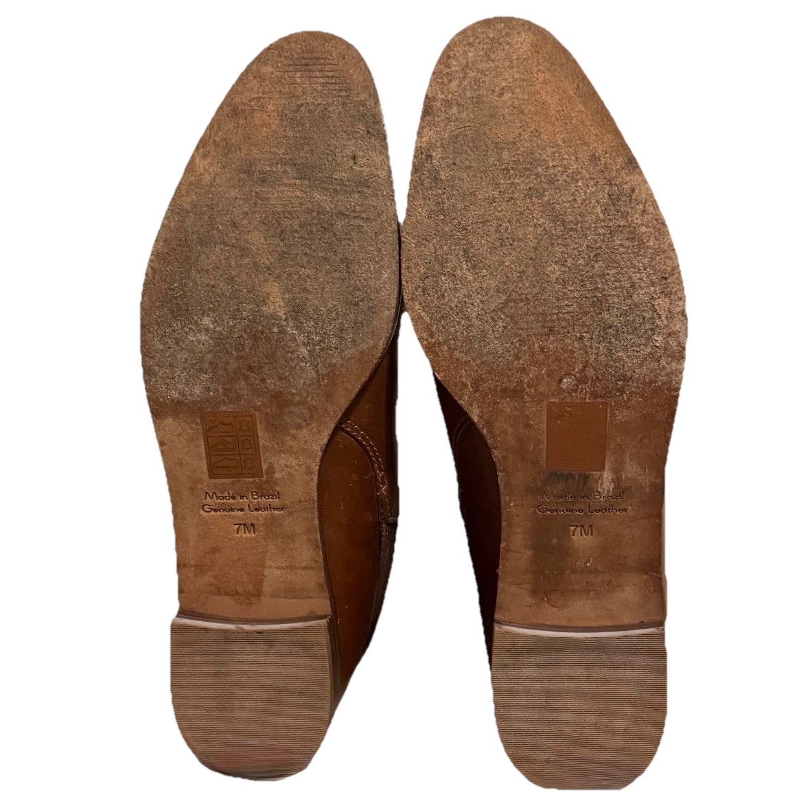 Madewell The Hollis Leather Ankle Boots Size 7 M Brown Equestrian English Saddle