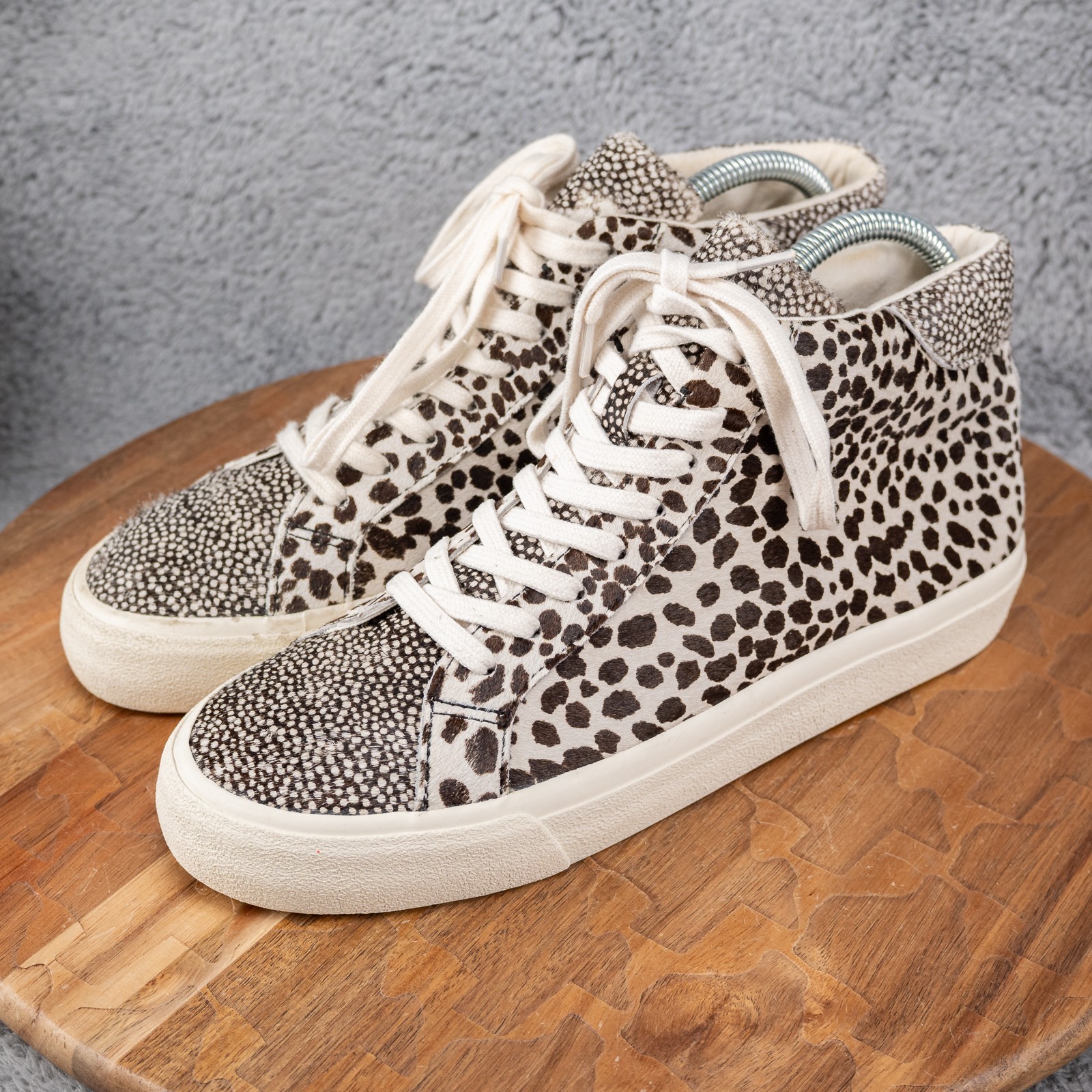Madewell MA524 Unisex W-8M M-6.5M Genuine Calf Hair Lace Up Sidewalk Sneakers