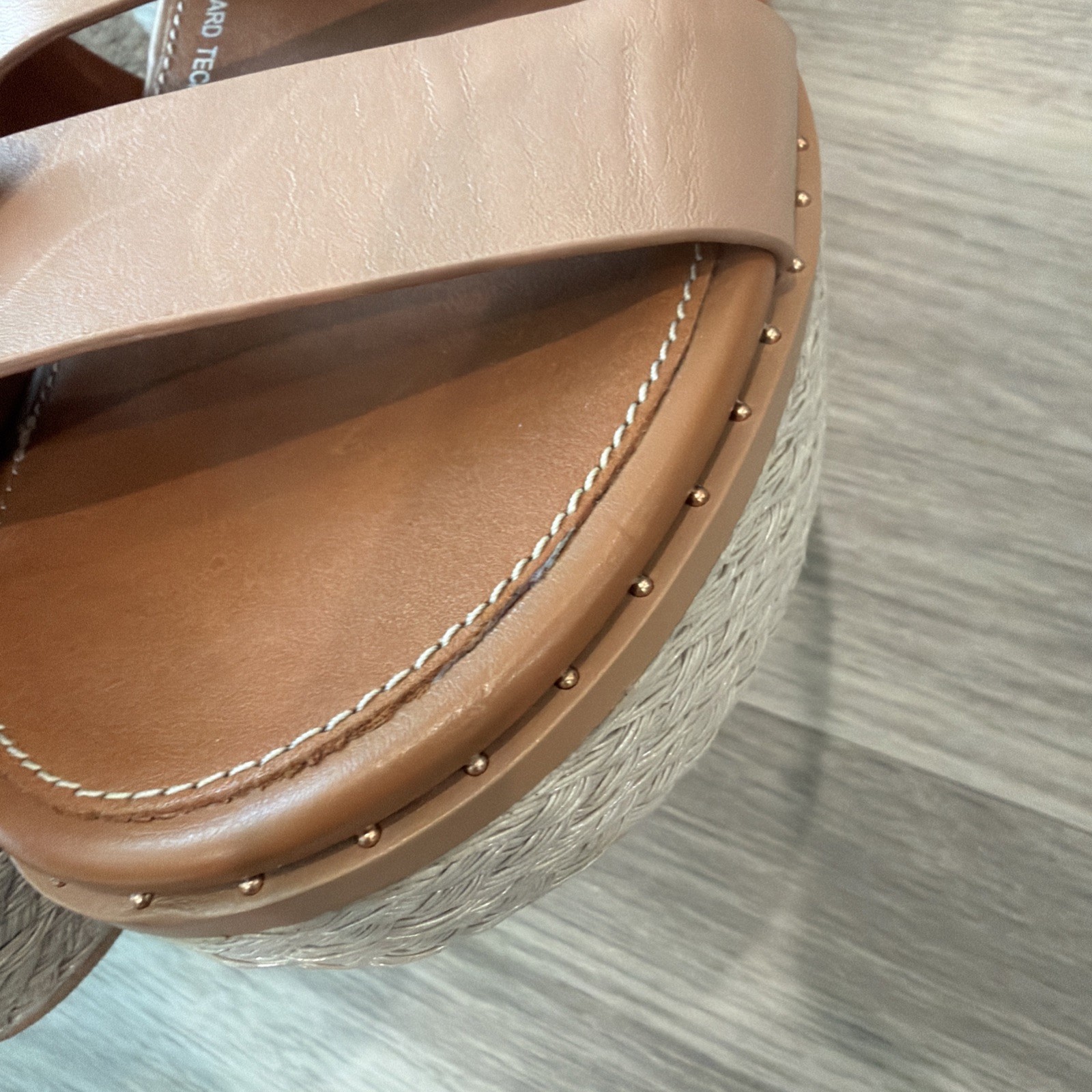 Fitflop Eloise Leather Studded Platform Espadrille Strappy Womens Size 9