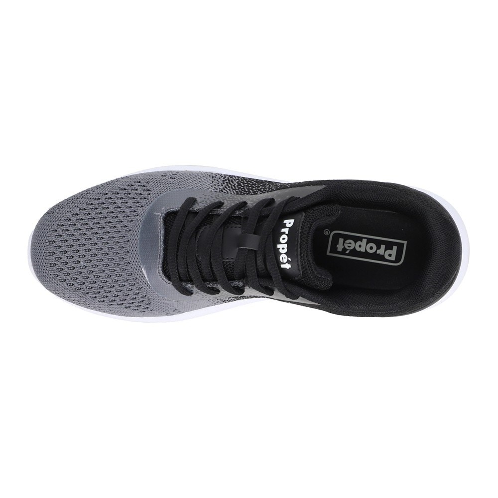 Propet Travelbound Duo Lace Up Womens Black, Grey Sneakers Casual Shoes WAA262M