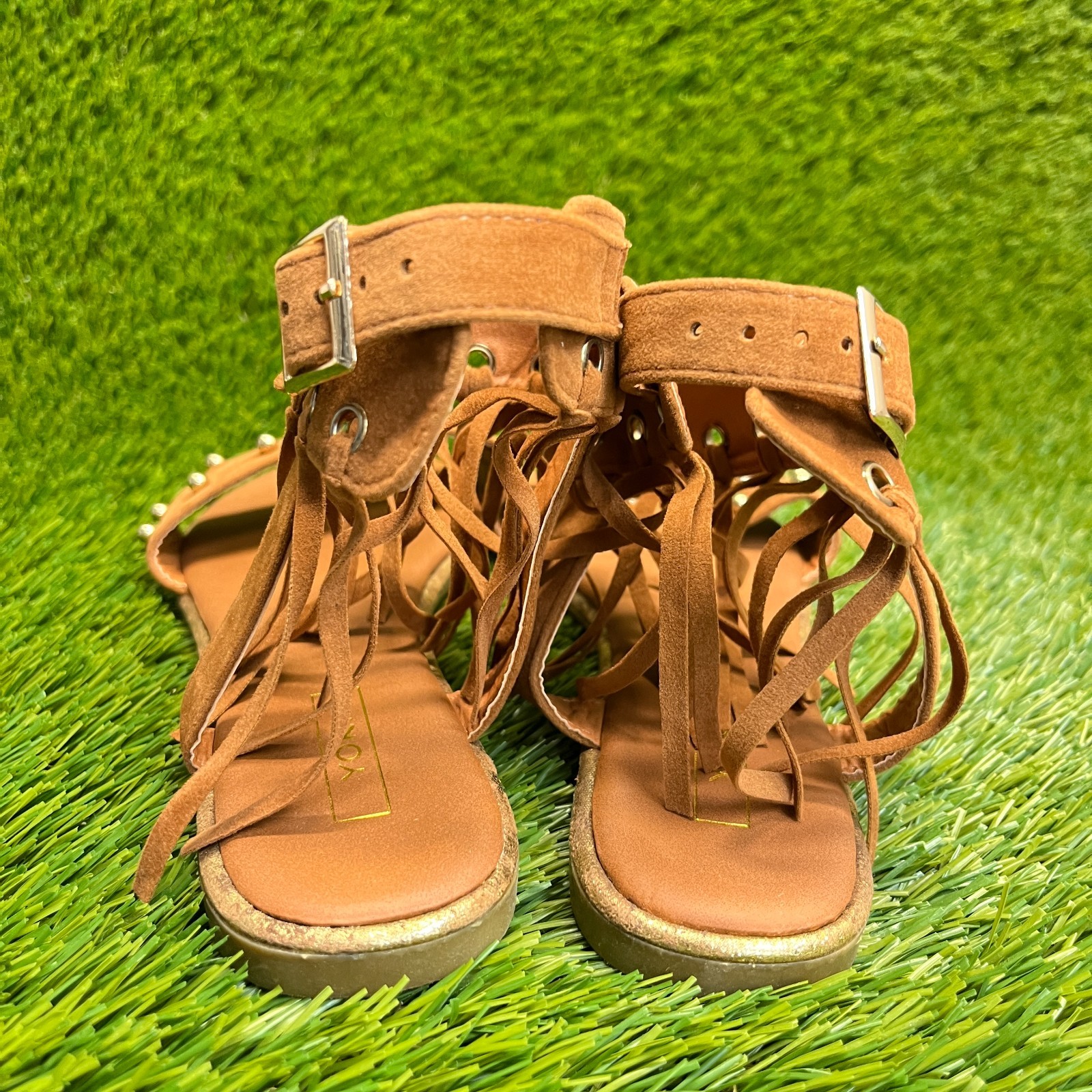 Yoki Acacia-47 Womens Size 7.5 Brown Beach Classic Outdoor Suede Flat Sandals