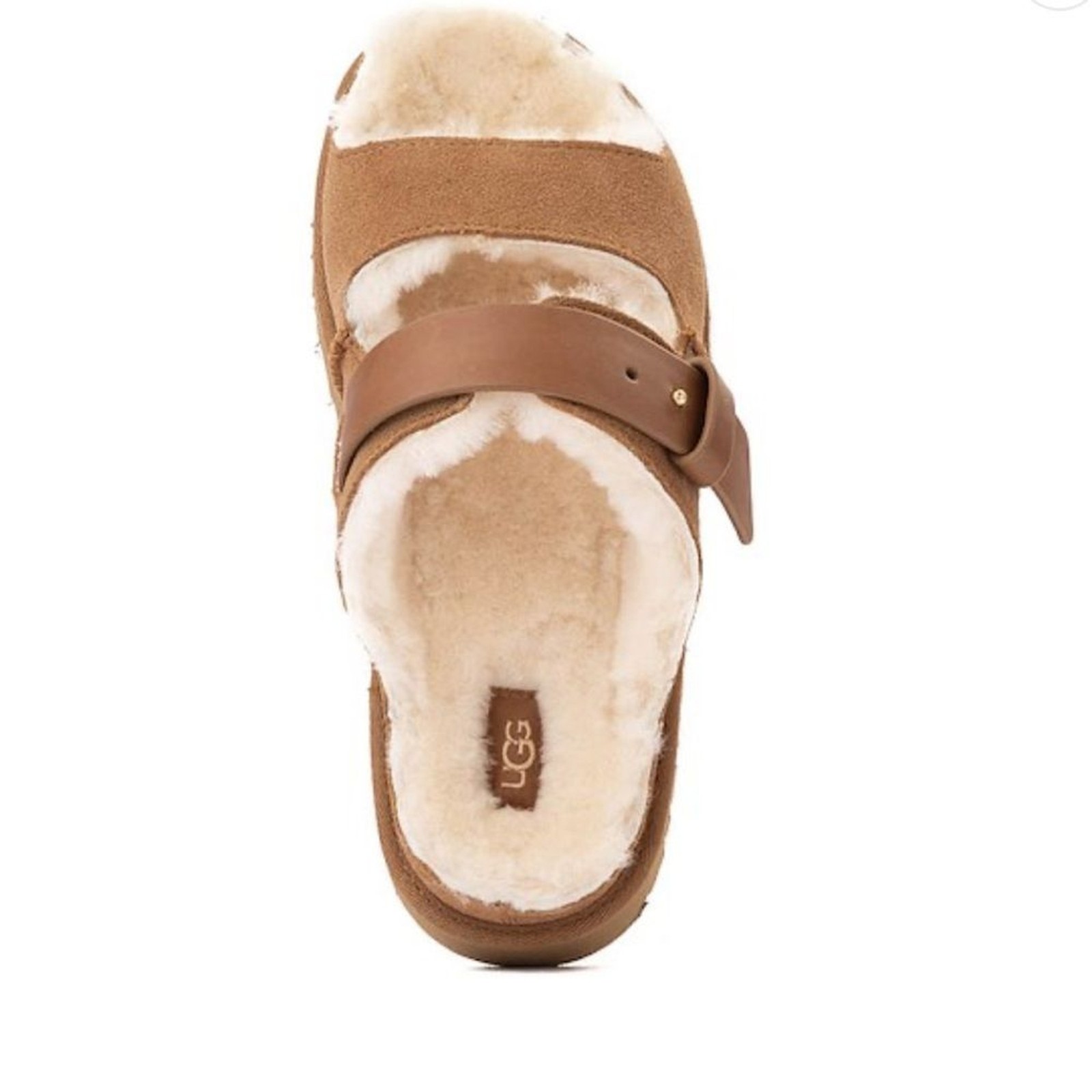 Womens UGG® Greenport Strap Slide Sandal – Chestnut