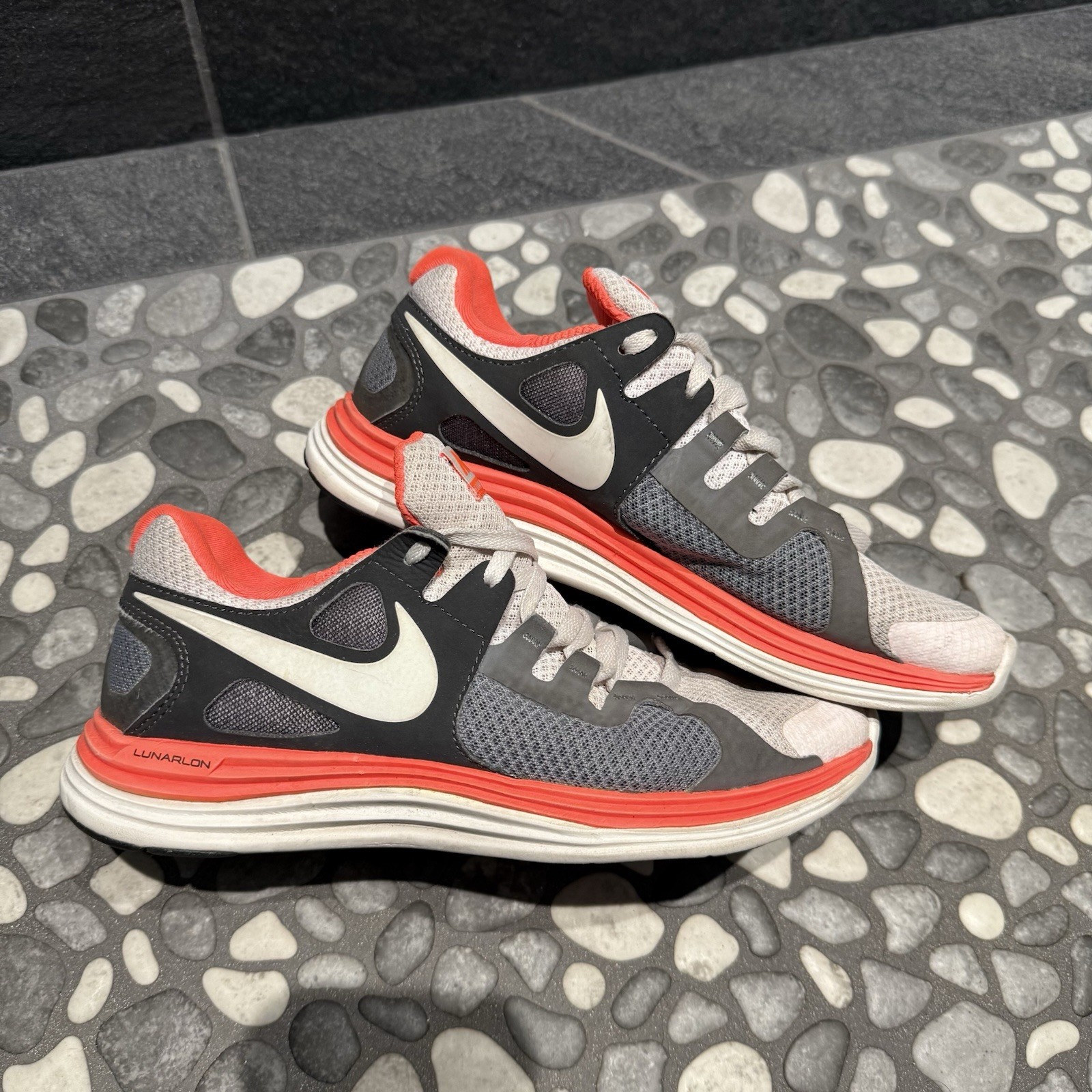 Nike Shoes Womens Lunar Flash+ Athletic Running Sneakers 580399-018 Multicolor