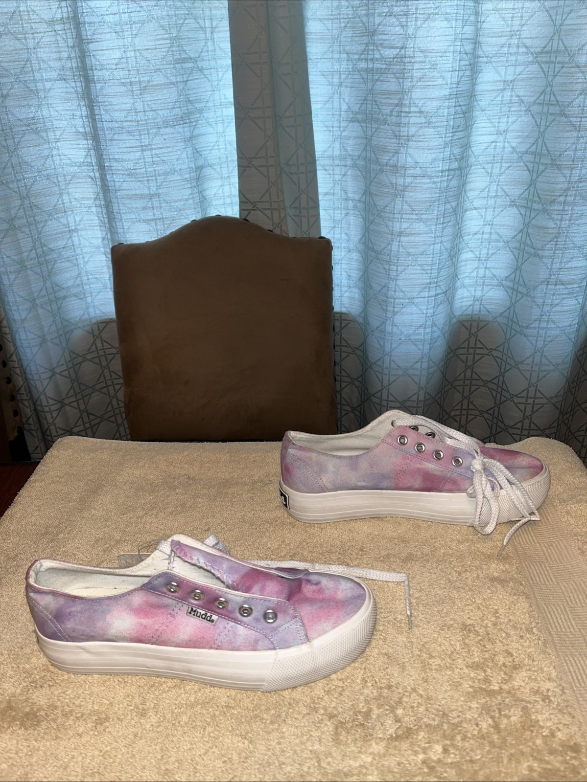 Mudd pink Purple tie dye sneakers bohemian gypsy hipster hippie Women Size 7 New