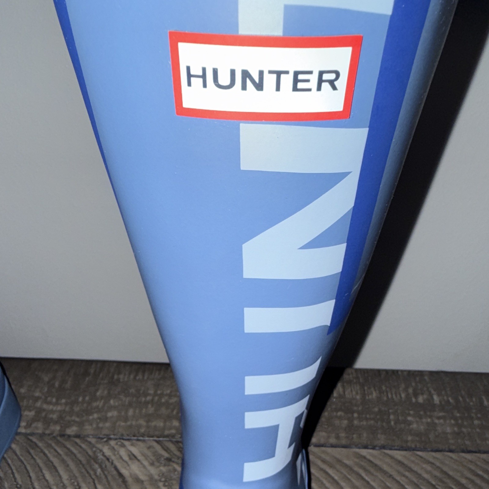 Hunter Original Tall Blue Waterproof Knee High Rain Boots US 8 UK 6