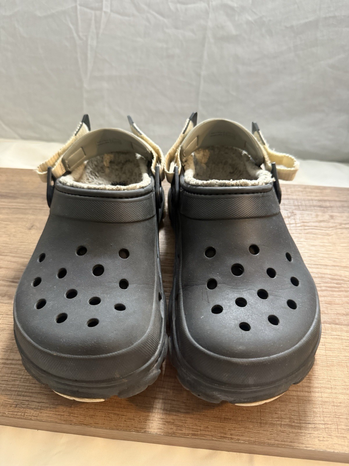 Crocs All Terrain Lined Clogs with Adjustable Heel Strap, W10 M8