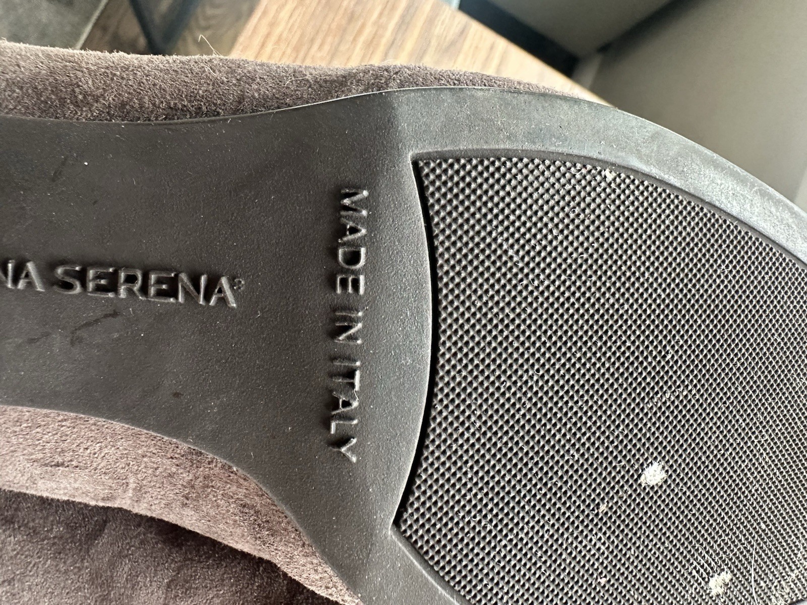 Donna Serena Brownish Gray Bootie Size 41 EURO made In Italy