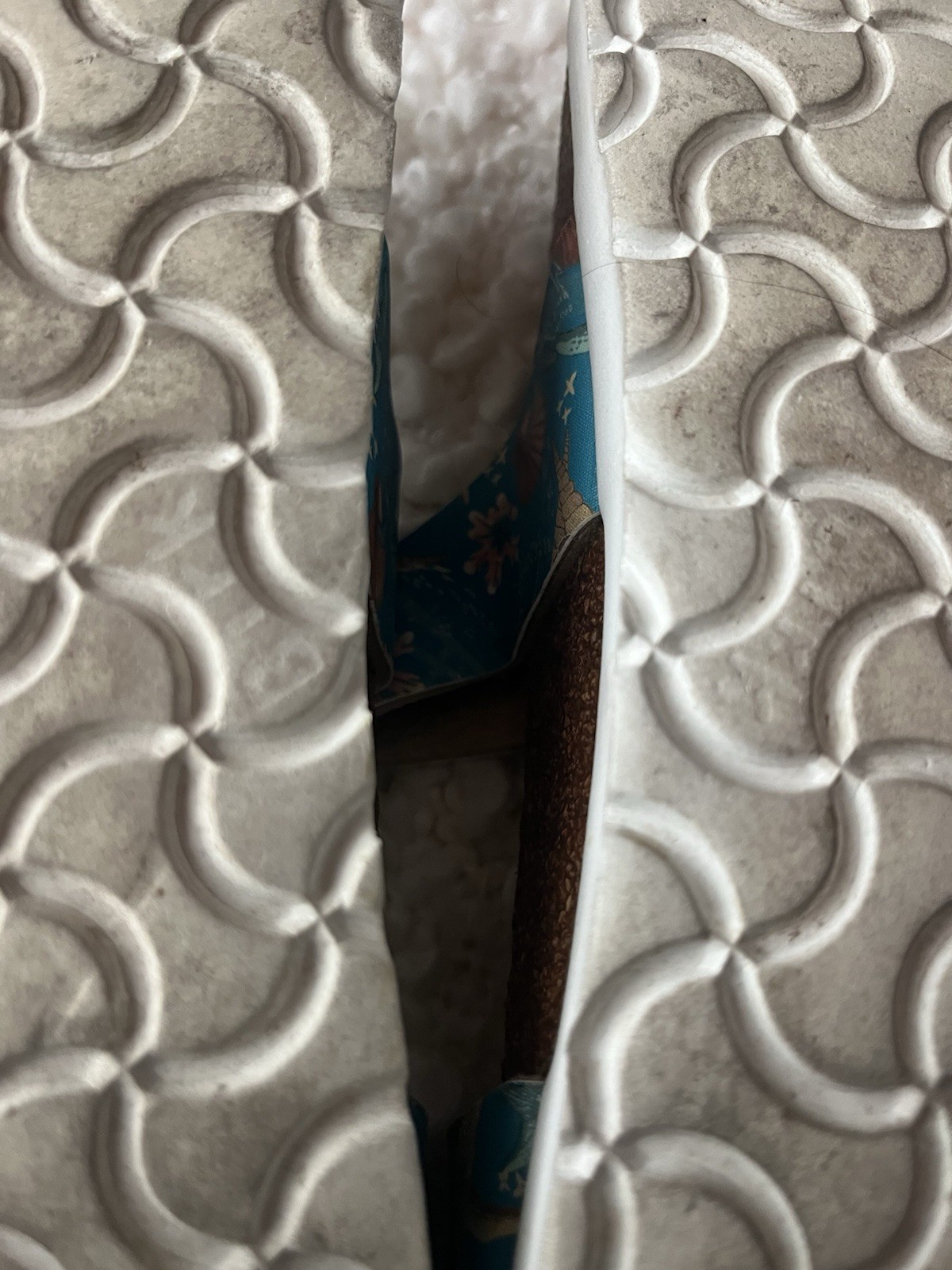 Birkenstock Blue Floral Starfish Two-Strap Buckle Slide Sandals US W 7-7.5