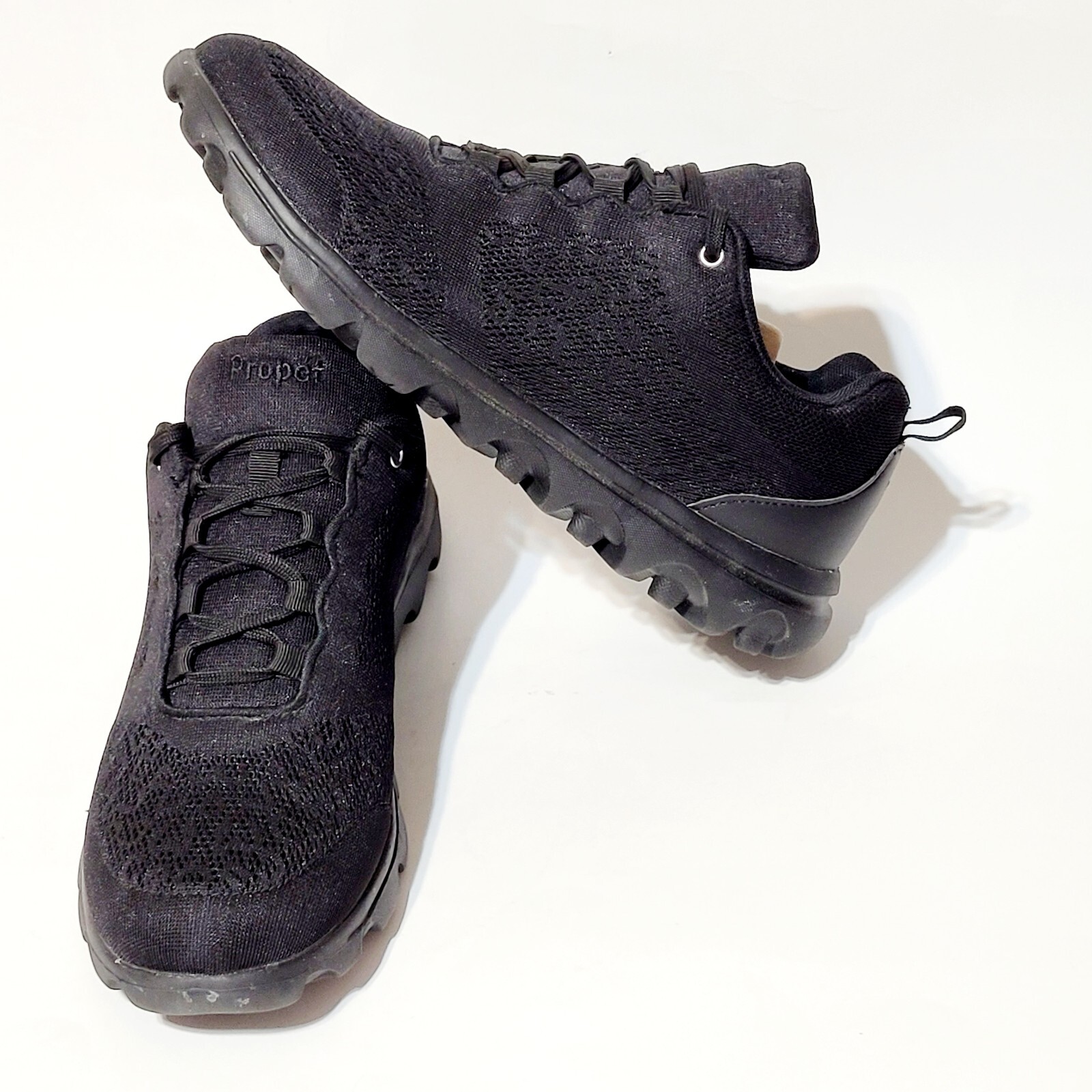Propet W5102 TravelActiv Athletic Lace Up Comfort Sneaker Shoes Black Wms 10M US