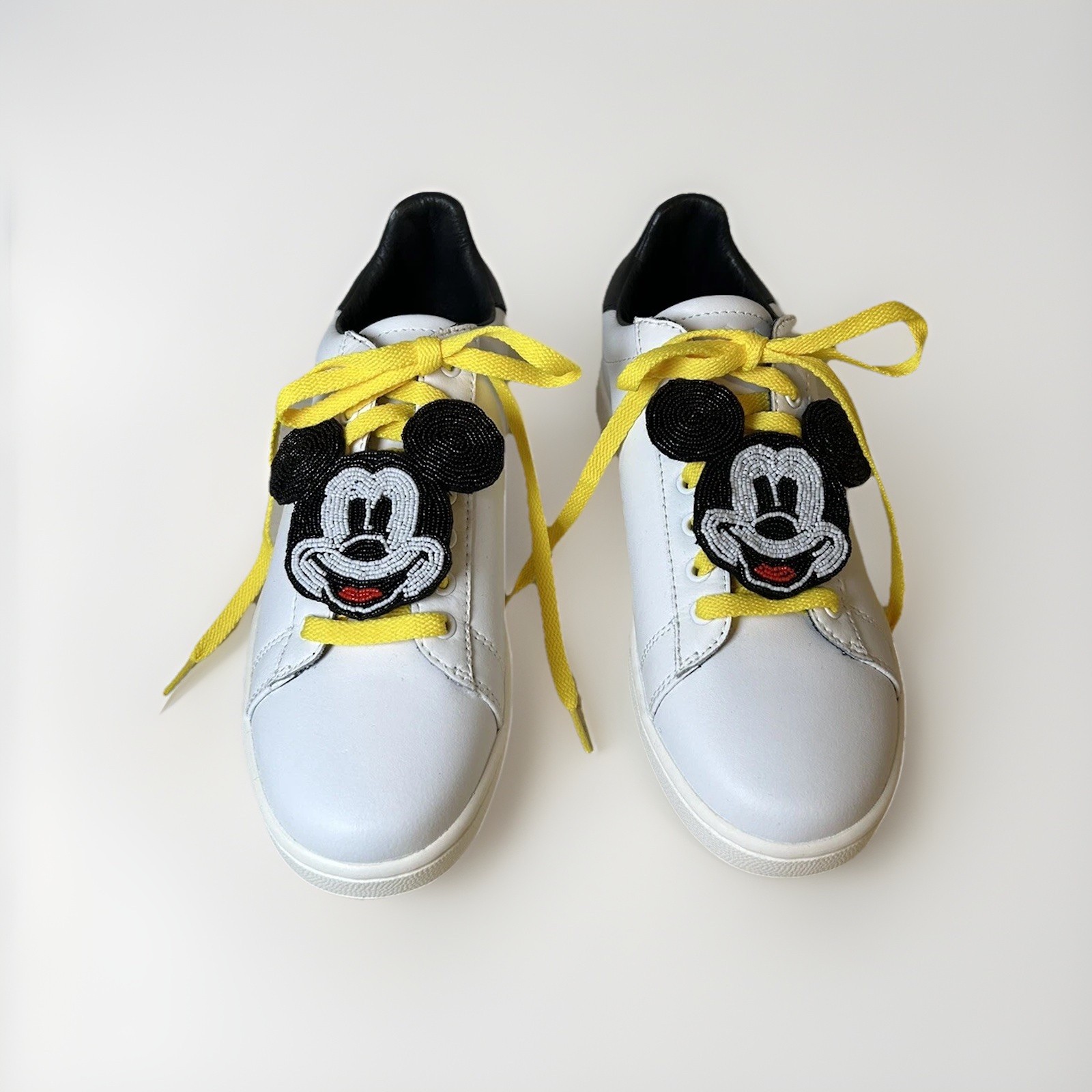 MOA (Master of Art) x Disney Mickey Mouse Sneakers Shoes beads Leather size 7