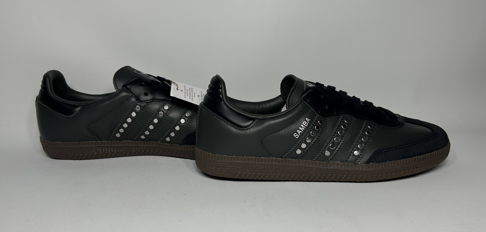 [IMPORT-FREE] adidas Samba OG Studded Stripes Wmns Sz 7-7.5-8-8.5-9 Black JR8869