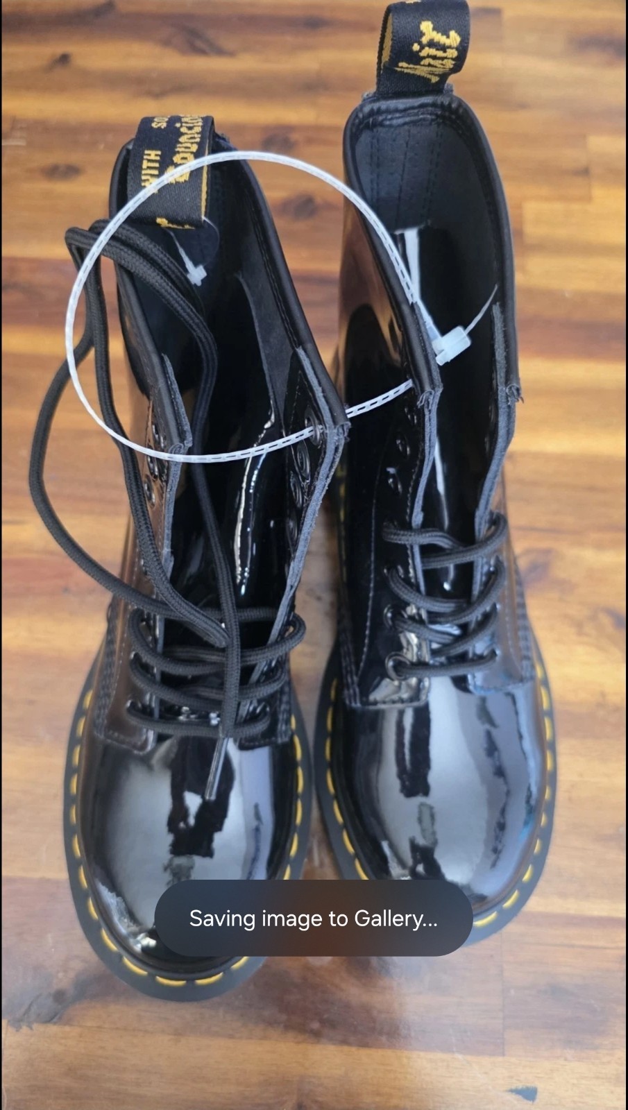 New Dr. Martens 1460 W Patent Leather Boots Womens Sz 7 L – Black Patent Lamper