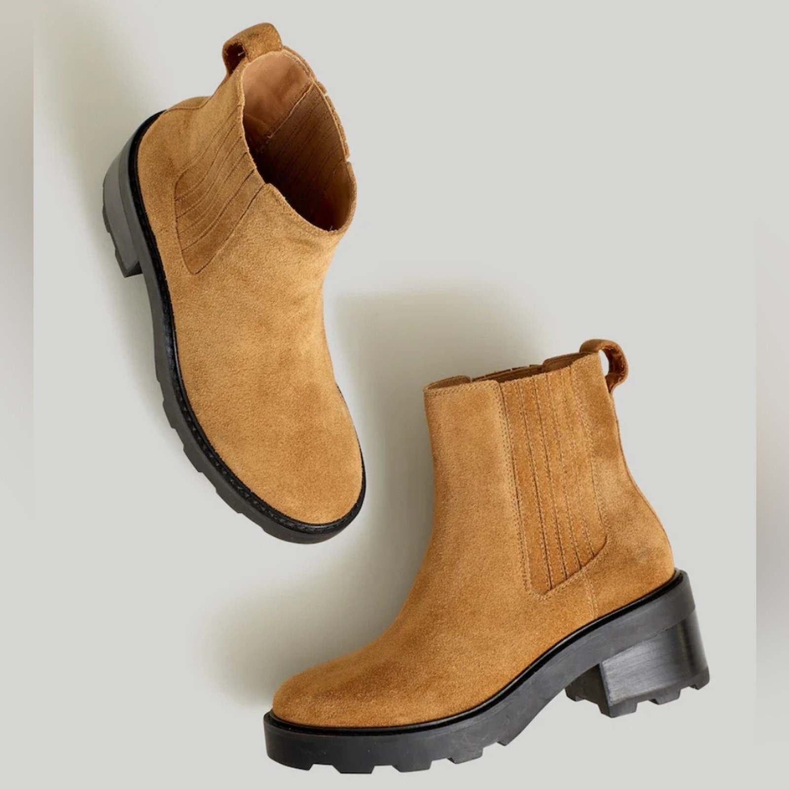 Madewell – The Gwenda Platform Ankle Boot – Toffee – Size 10