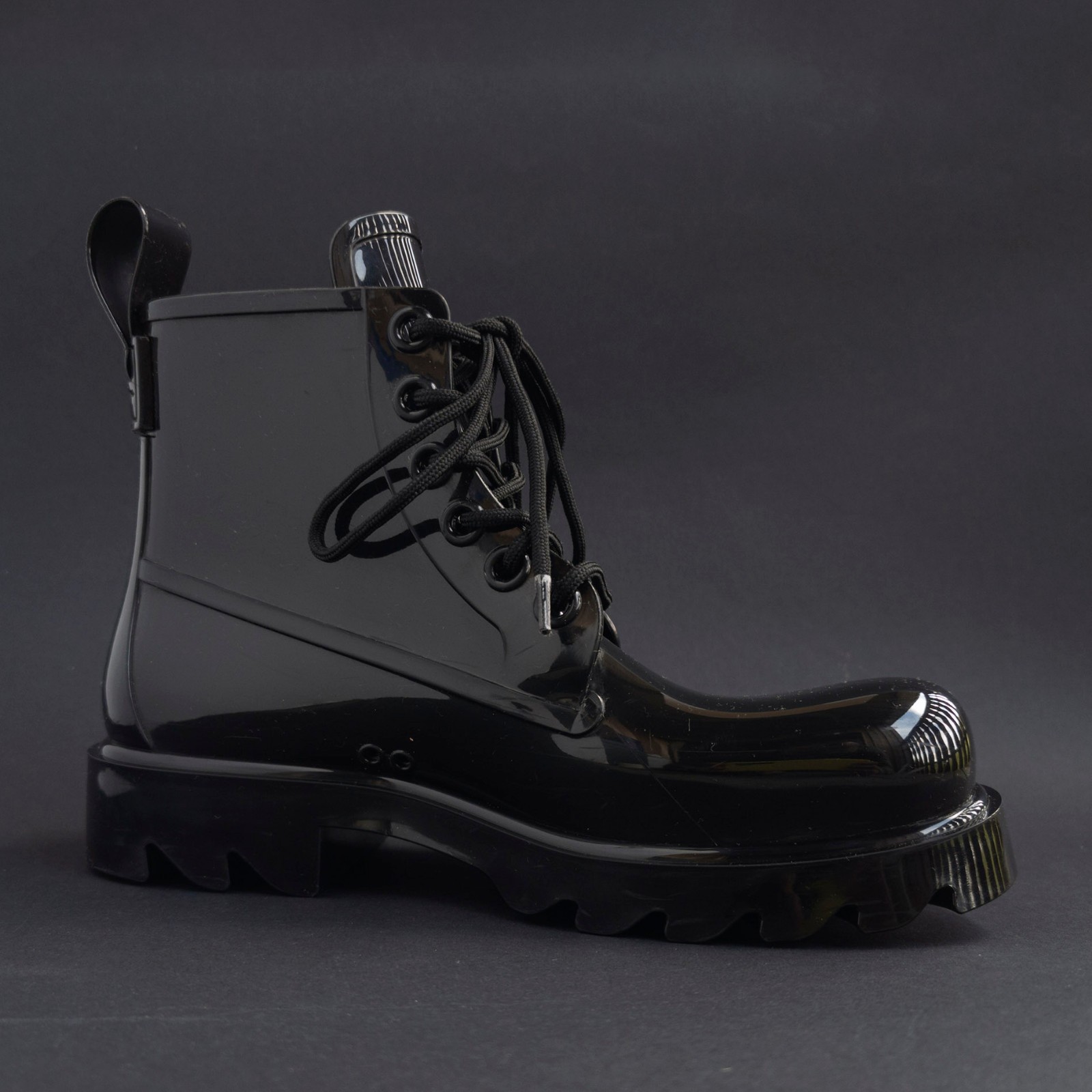 NP~650€ Bottega Veneta rubber boots 37 rubber stride boot black shiny