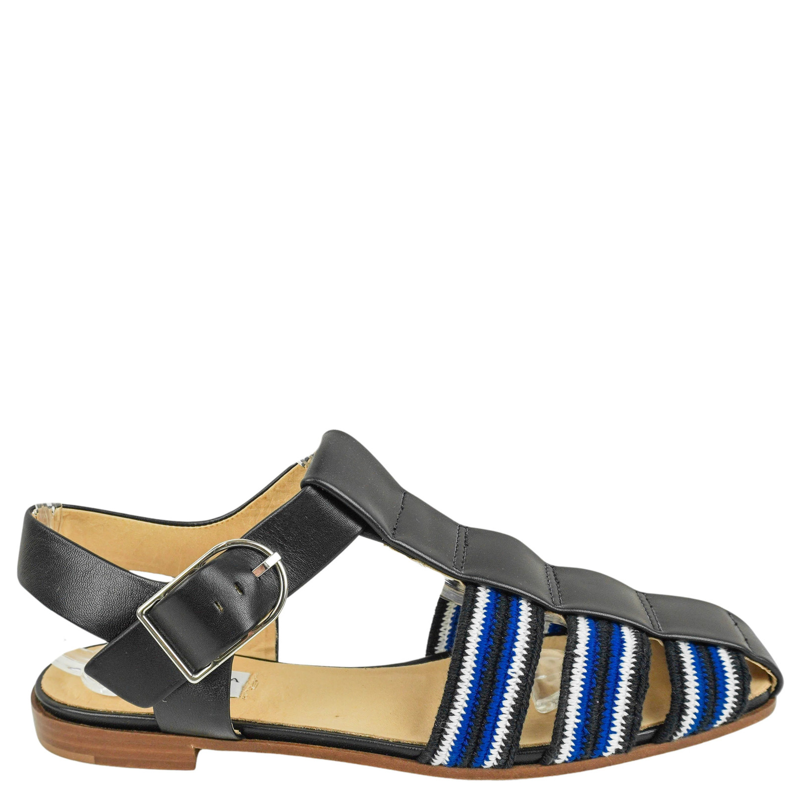 Gabriela Hearst Calla Sandals in Black/Blue
