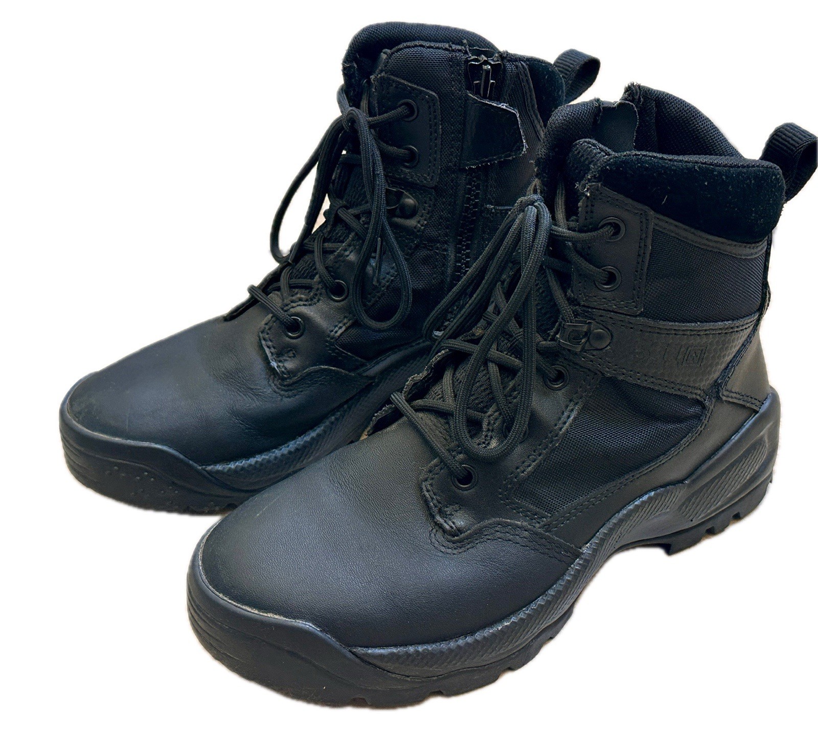 5.11 Tactical Women’s ATAC 2.0 6″ Side Zip Black Duty Boots 12404 Size 9