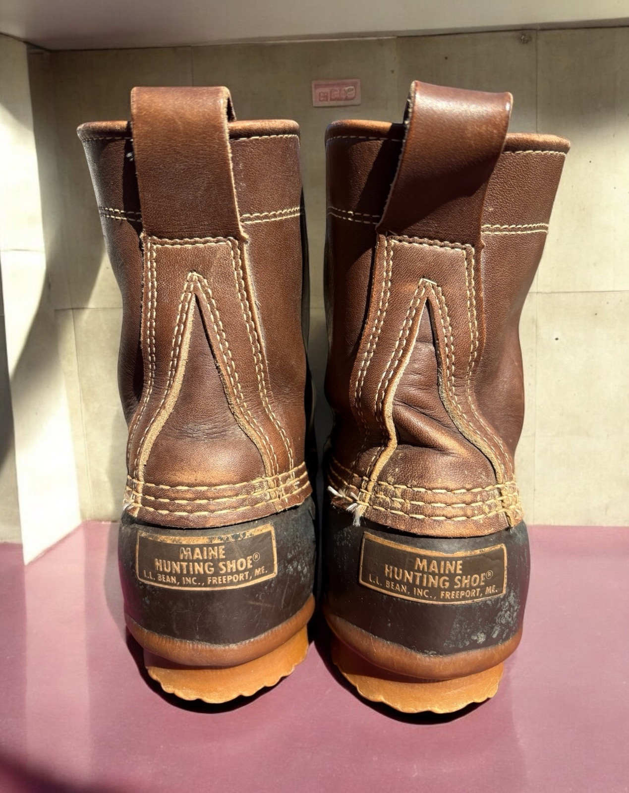 Vintage LL Bean Boots Womens 8M Maine Waterproof Hunting Shoe Duck Boot