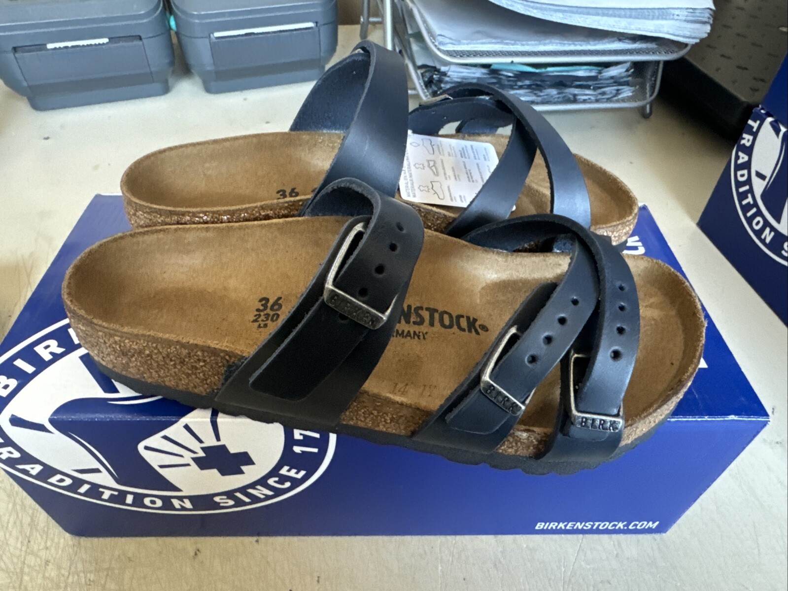 PICK – Birkenstock Women’s Franca BLUE Natural Cork Footbed Regular Fit Sandal