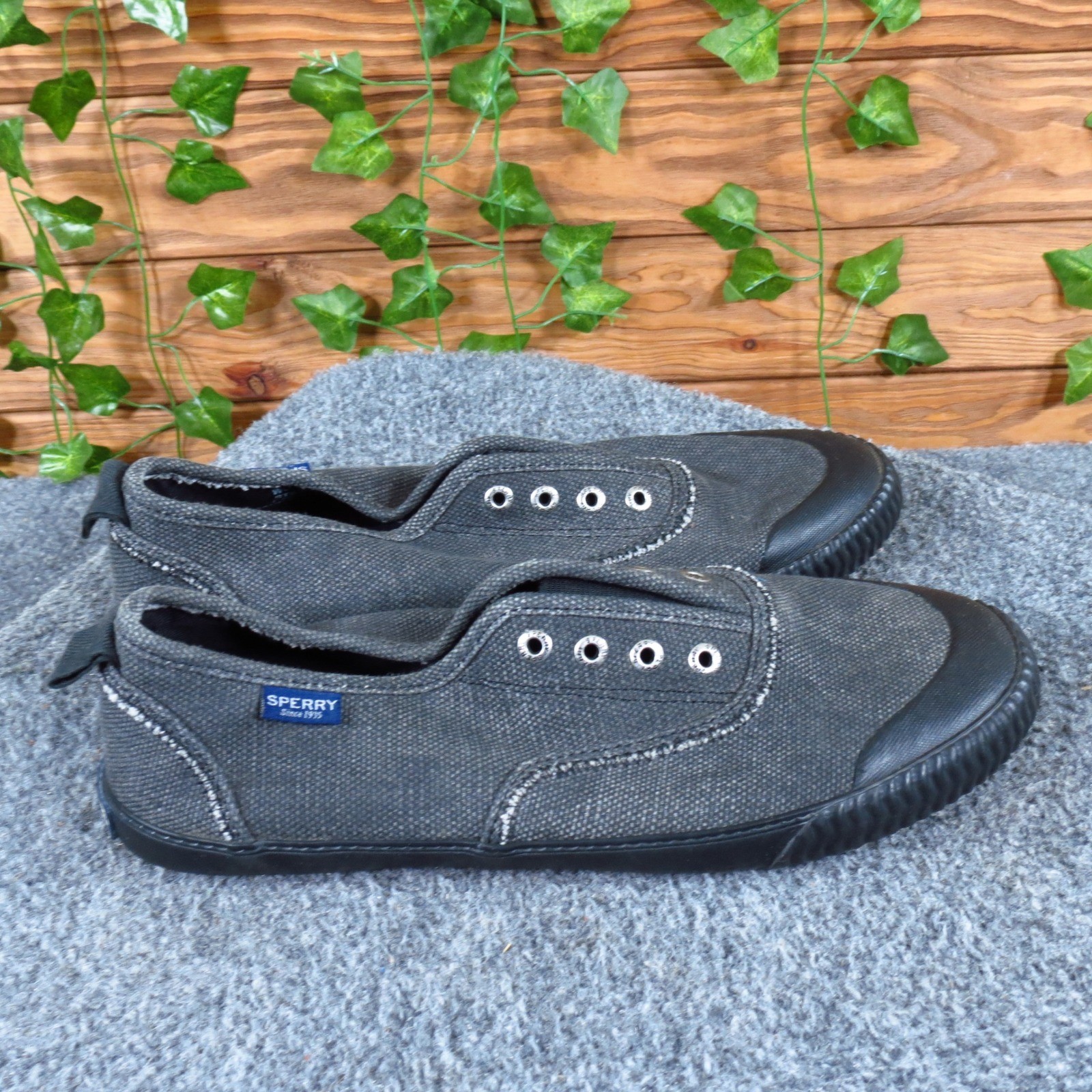 Sperry Paul Sayel Clew Women Casual Sneaker 8.5 Daily Wear Gray Fabric