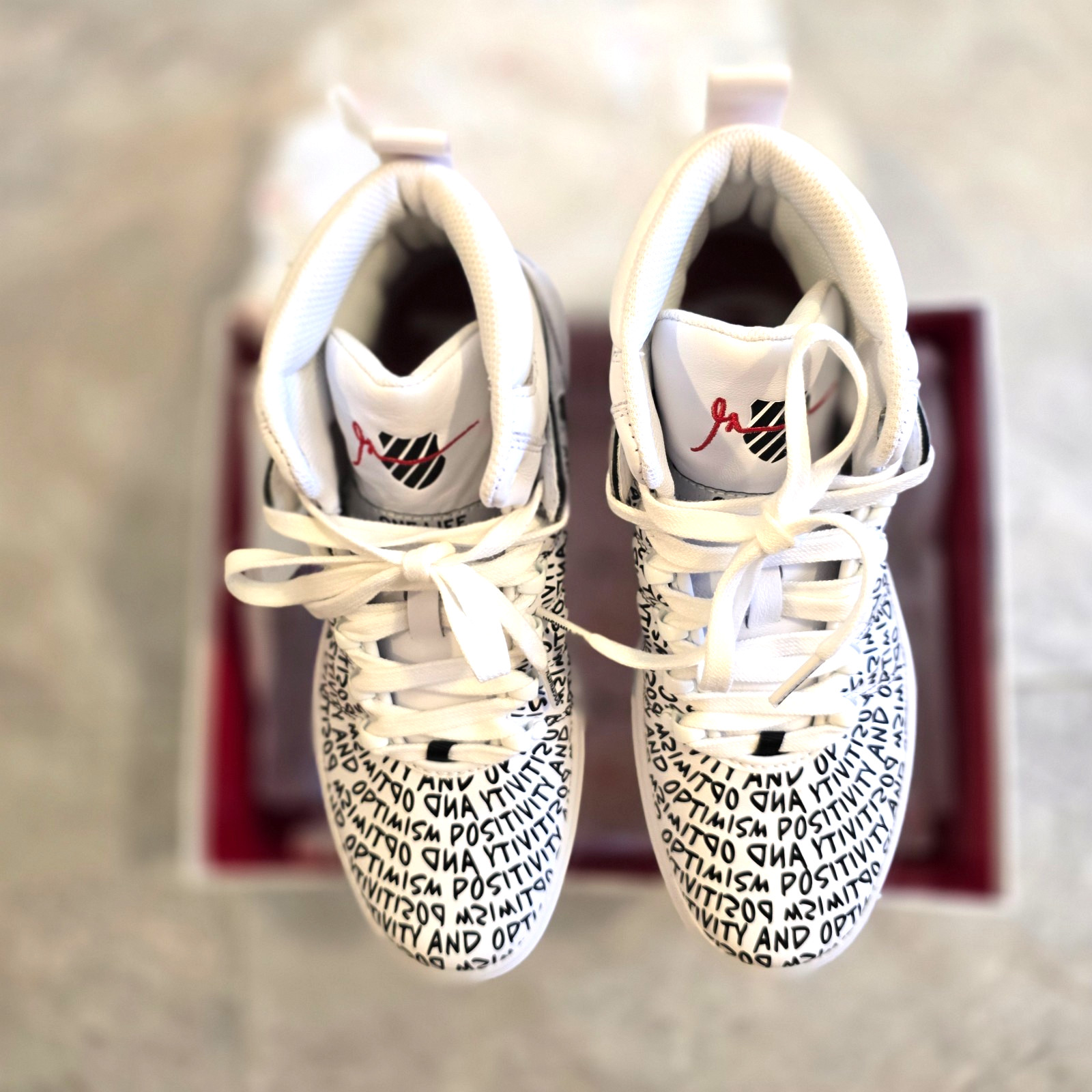 BRAND NEW K-SWISS GARY VEE 004 Positivity Optimism Rare Ltd Ed Sneakers 9 NIB